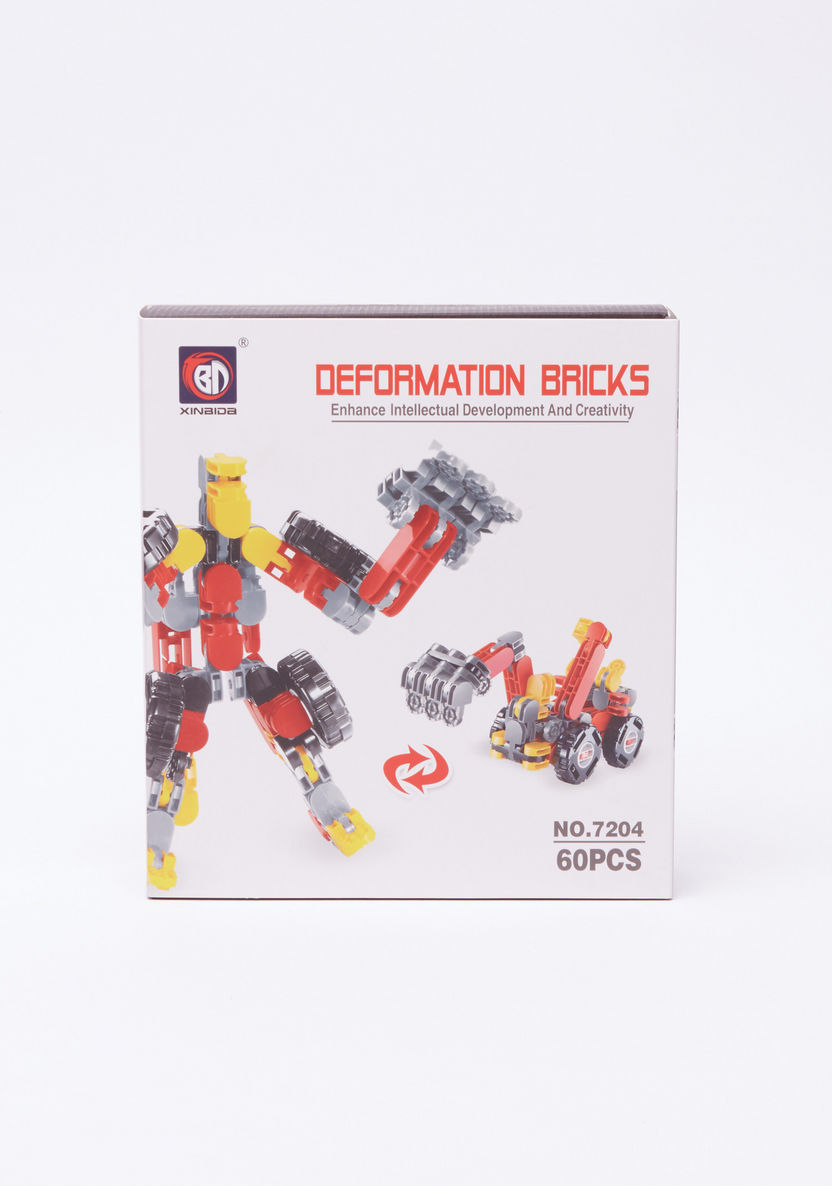 Deformation Bricks 60-Piece Excavator Playset-Blocks%2C Puzzles and Board Games-image-1
