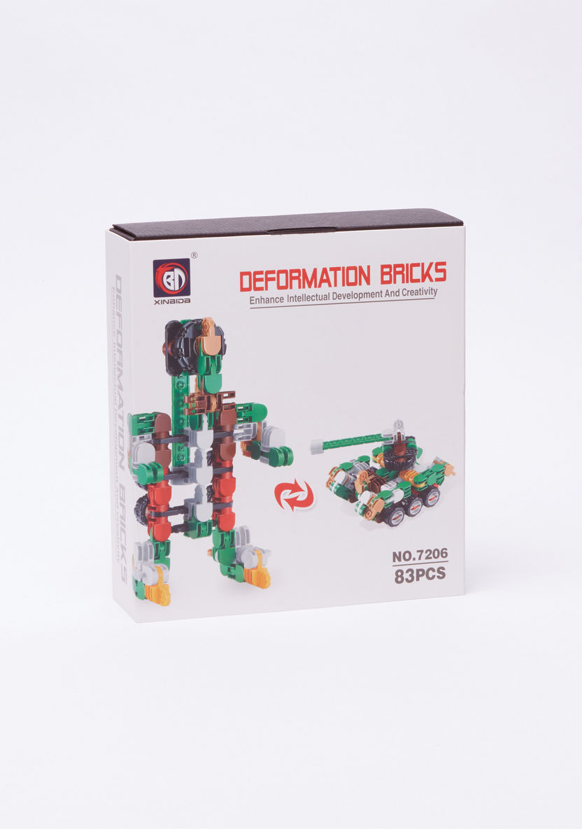 Deformation Bricks 83-Piece Tank Playset-Puzzles and Games-image-0