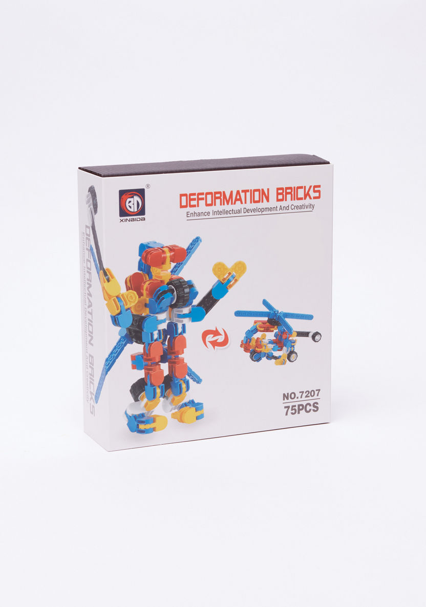 Deformation Bricks 75-Piece Helicopter Playset-Blocks%2C Puzzles and Board Games-image-0