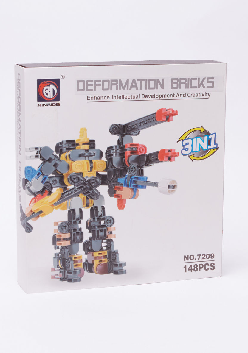 Deformation Bricks 148-Piece Robot Playset-Blocks%2C Puzzles and Board Games-image-0