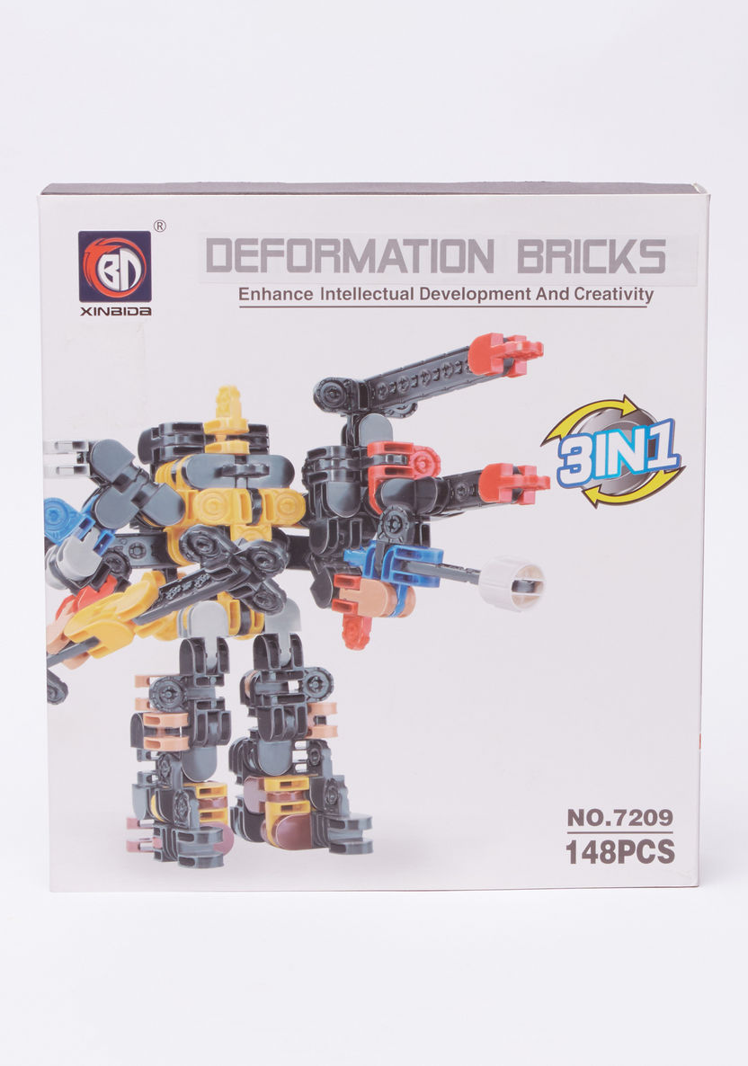 Deformation Bricks 148-Piece Robot Playset-Blocks%2C Puzzles and Board Games-image-1