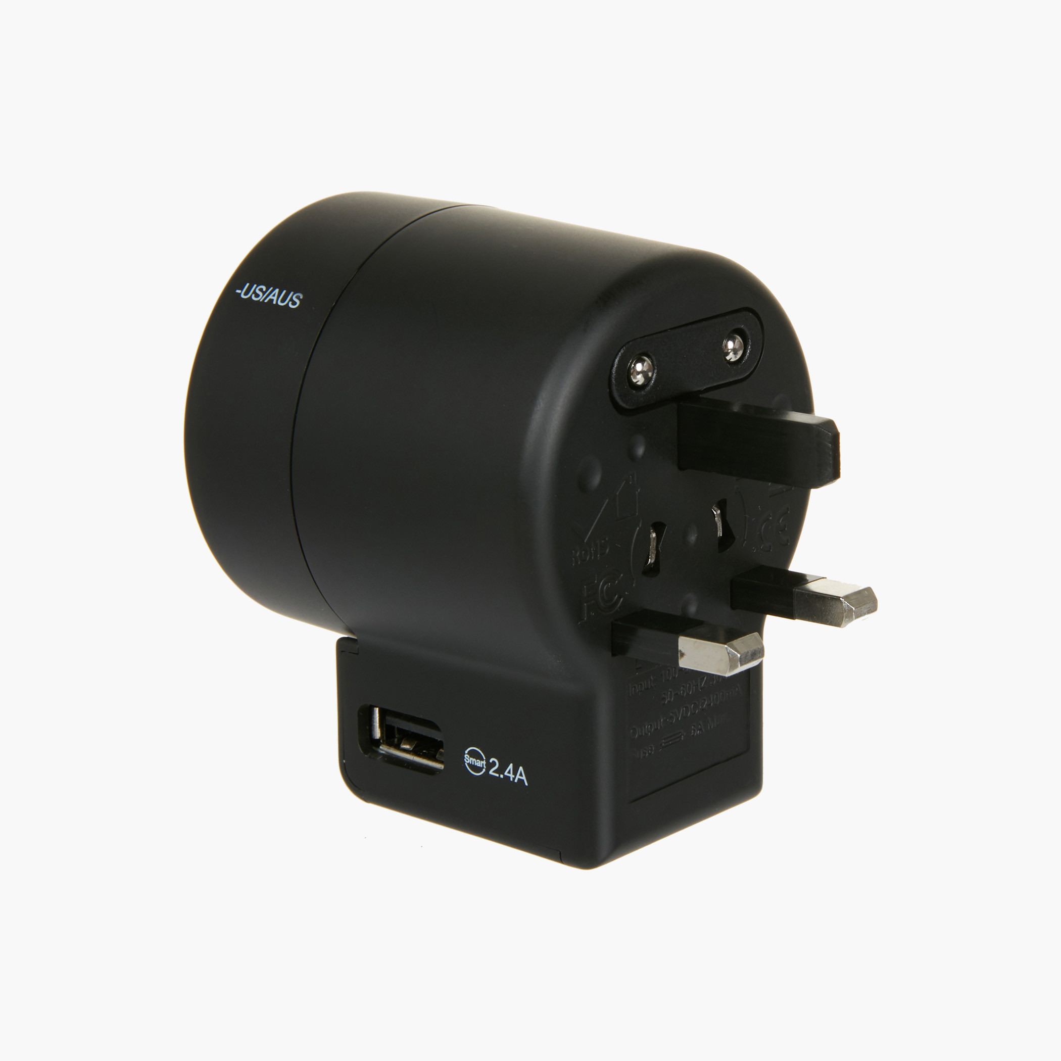 Dual Socket Adapter Plug with USB Charger - 100-240 V-electronics-chargersandpowerbanks-image-3