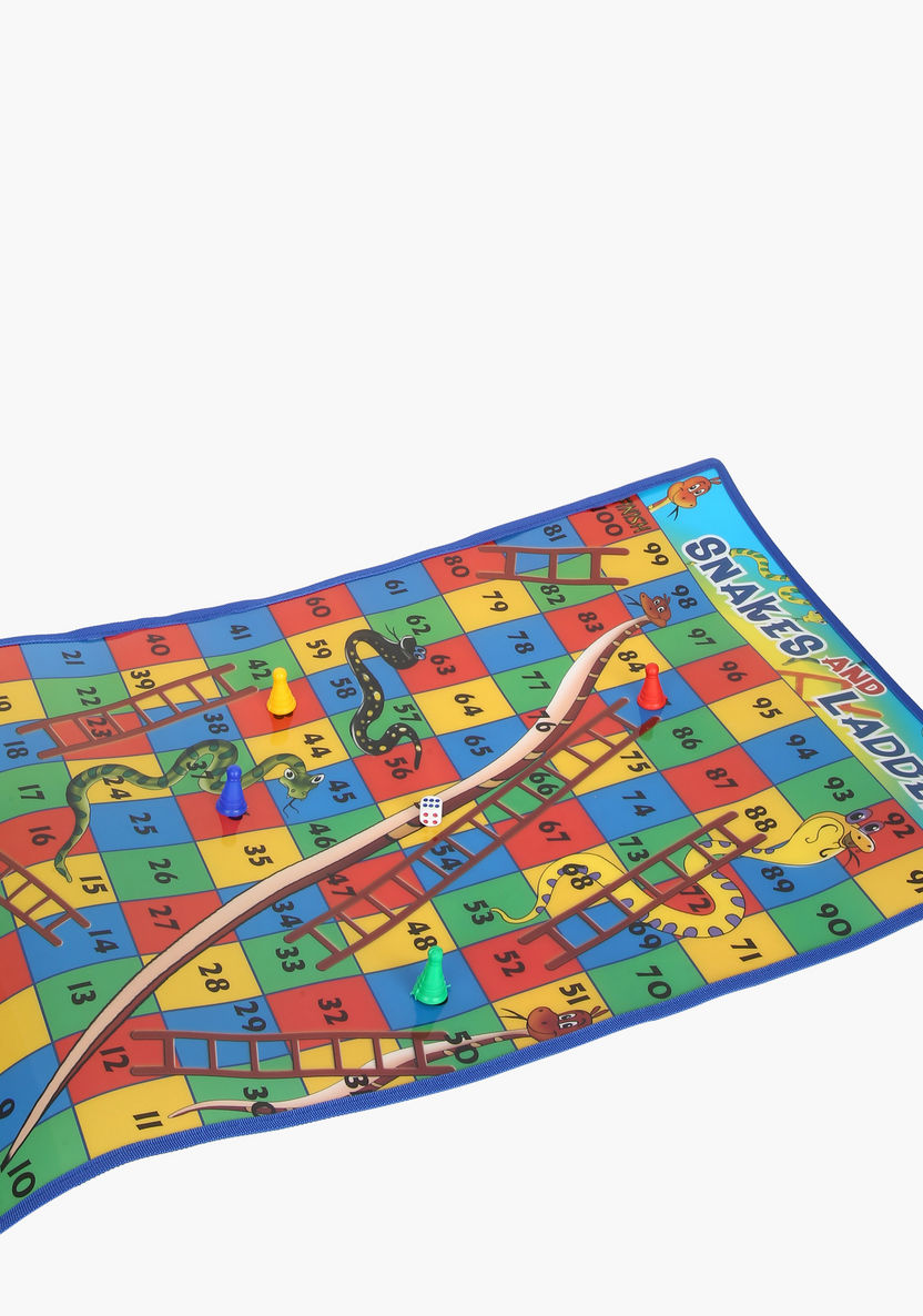 Juniors Snakes and Ladders Carpet Game-Blocks%2C Puzzles and Board Games-image-1