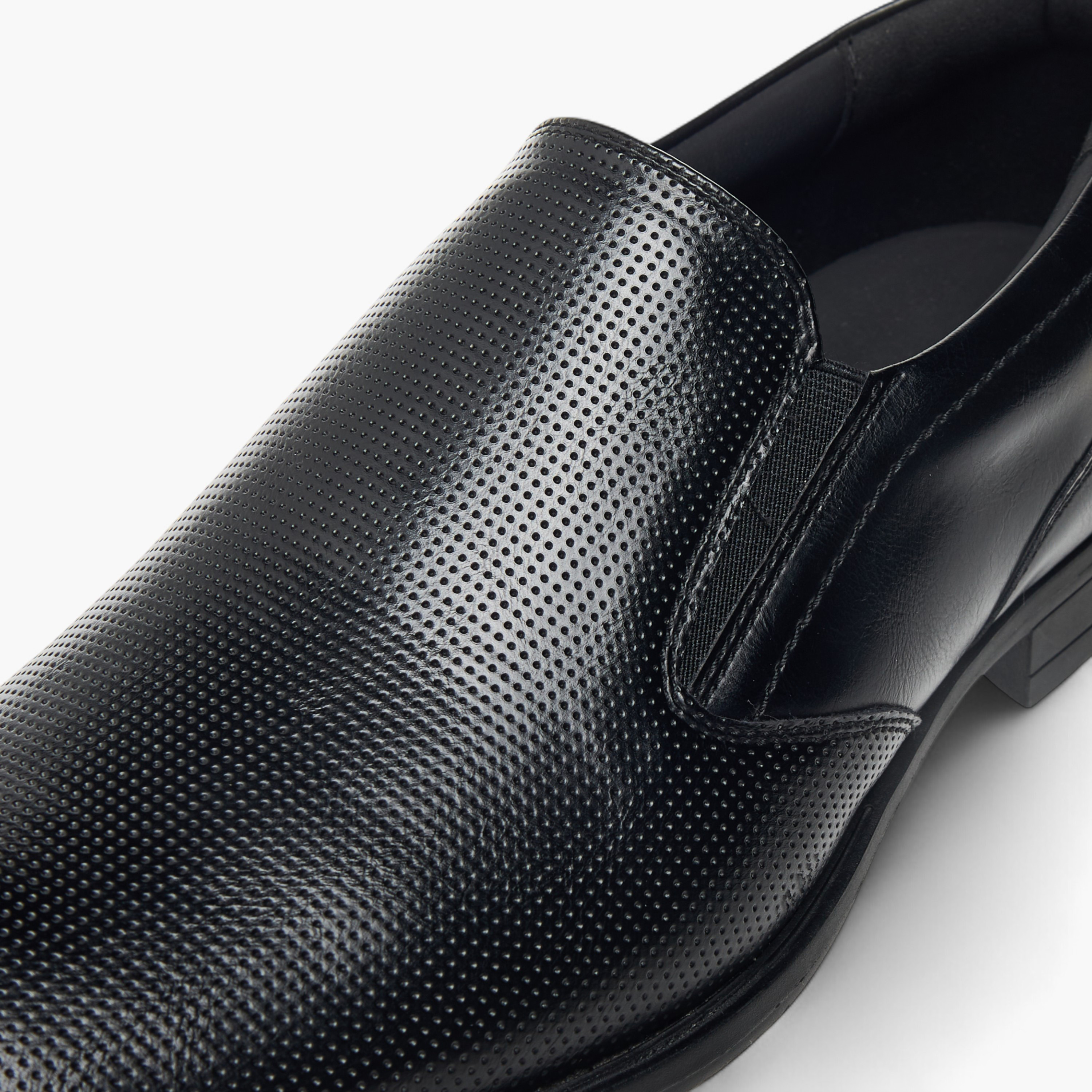 LBL by Shoexpress Textured Slip-On Loafers-men-shoes-formalshoes-image-4