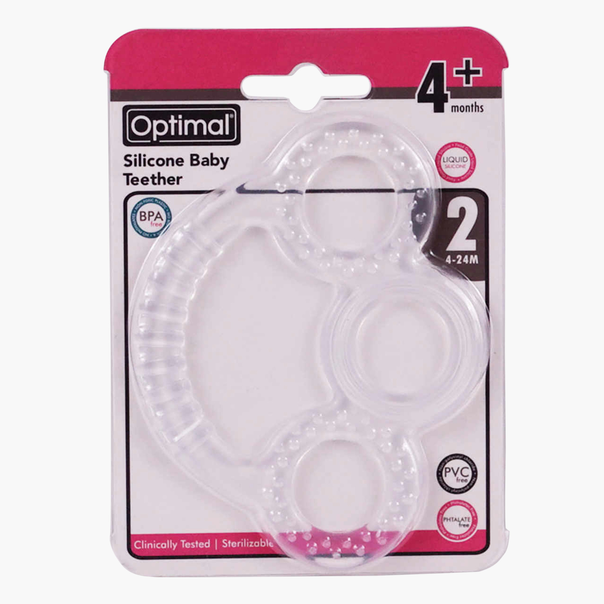 عضاضة أطفال سيليكون من أوبتيمال-baby-feeding-teethers-image-1