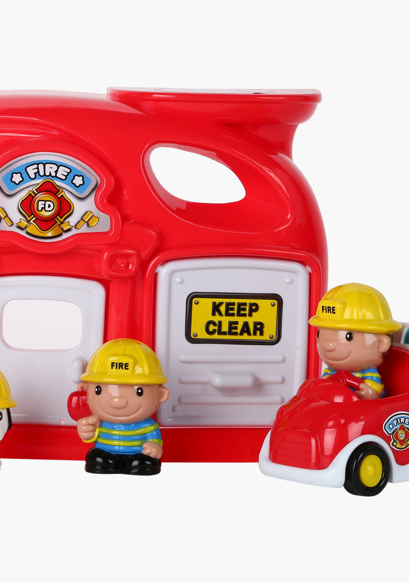 Keenway Mega City Fire Station Playset-Role Play-image-0