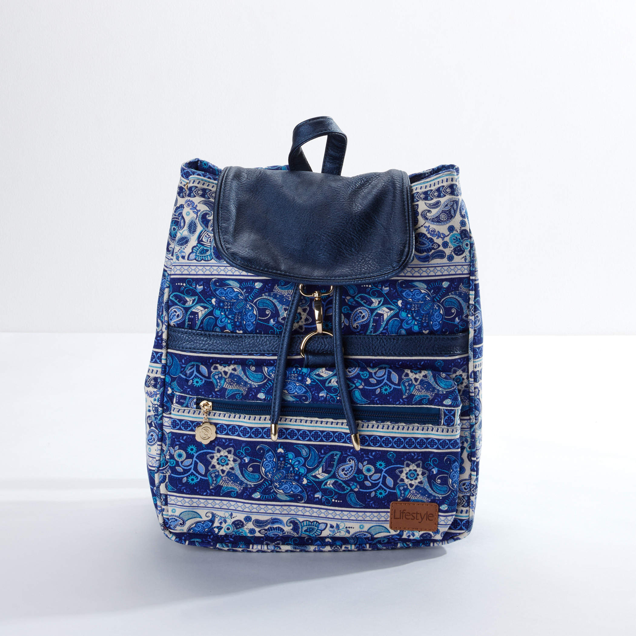 Printed Drawstring Backpack