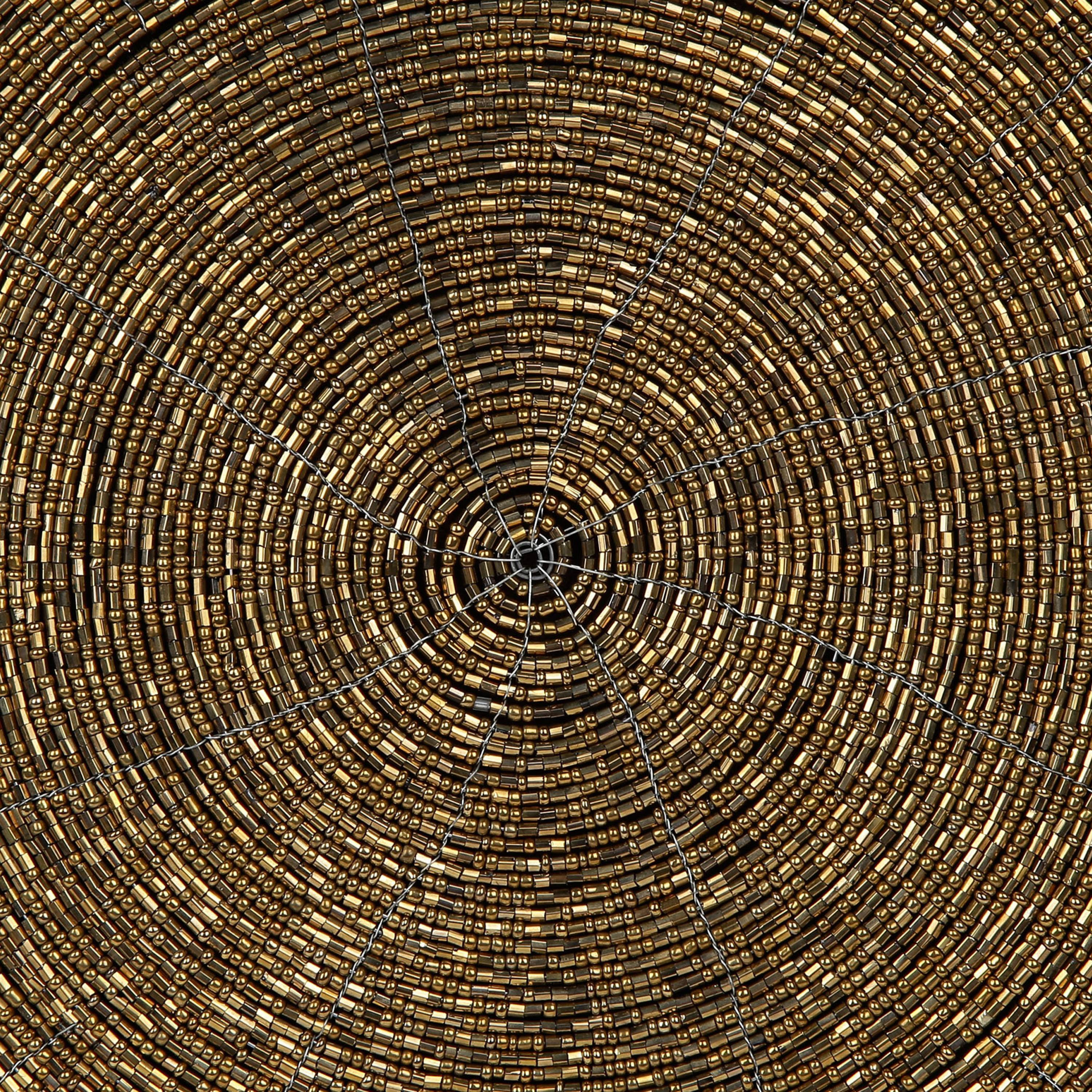 Elite d'Art Beaded Round Placemat-household-dining-tablelinen-placemats-image-2
