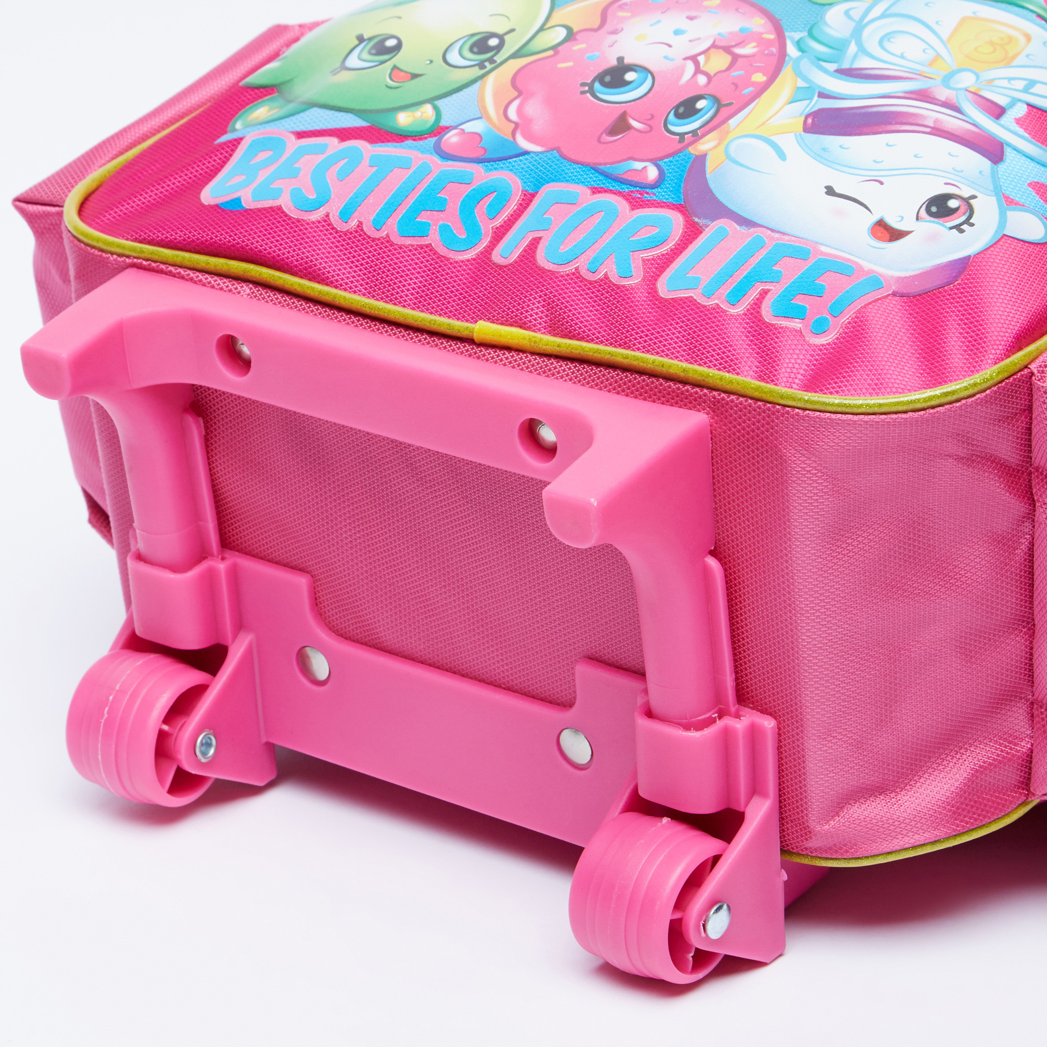 Shopkins Printed Trolley Backpack with Zip Closure-school-bagsandbackpacks-trolleybags-image-4
