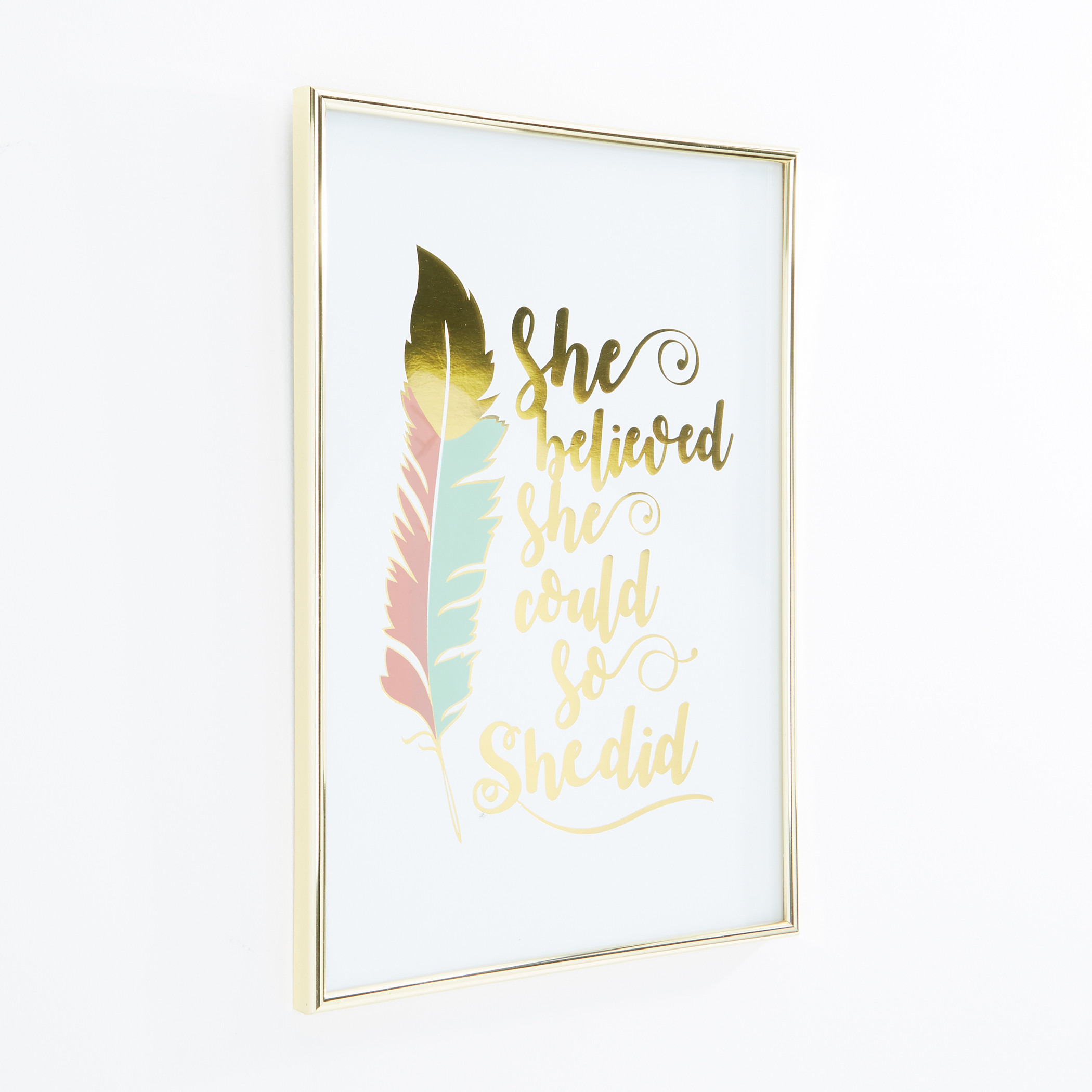 Text Printed Picture Frame-household-walldecorandmirrors-wallart-image-2