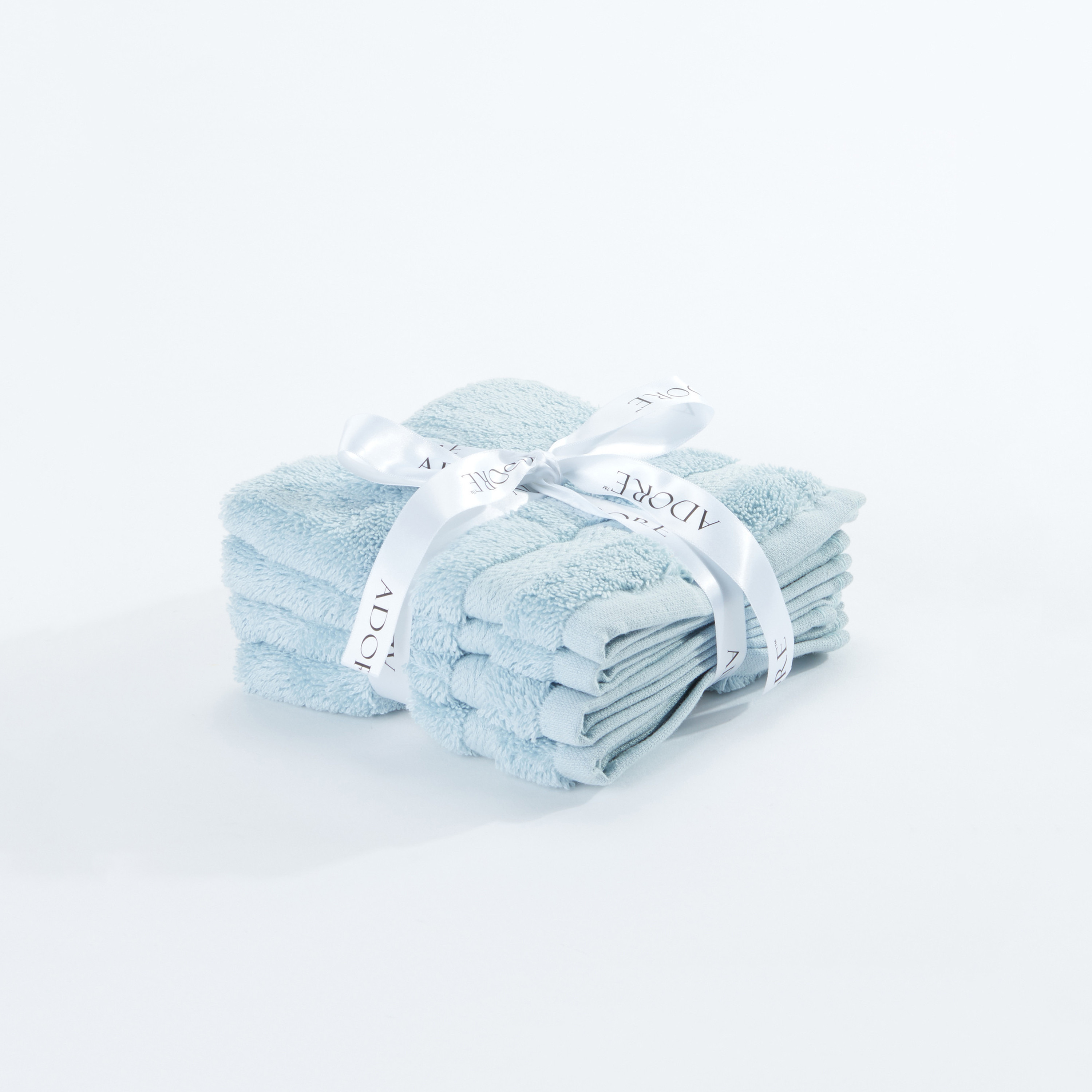 Textured 4-Piece Face Towel Set - 30x30 cms-household-bathandlaundry-bathlinen-towels-image-1
