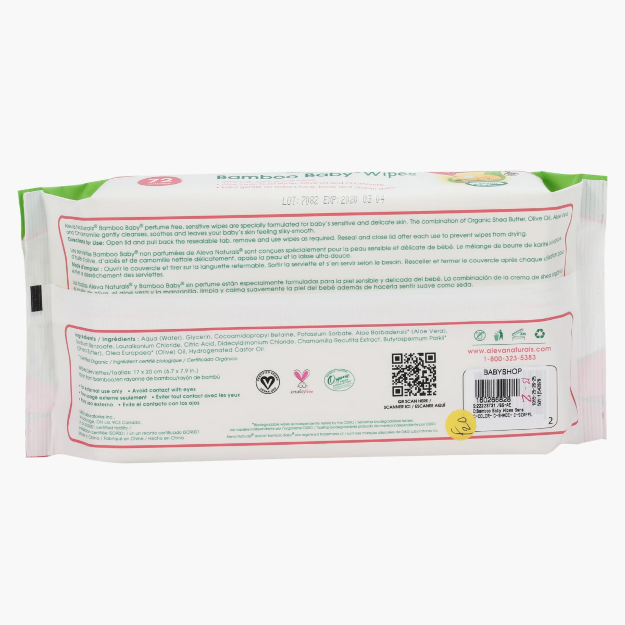 Aleva Naturals 72-Piece Sensitive Bamboo Baby Wipes-promo_babyshop_exclude_voucher-image-3