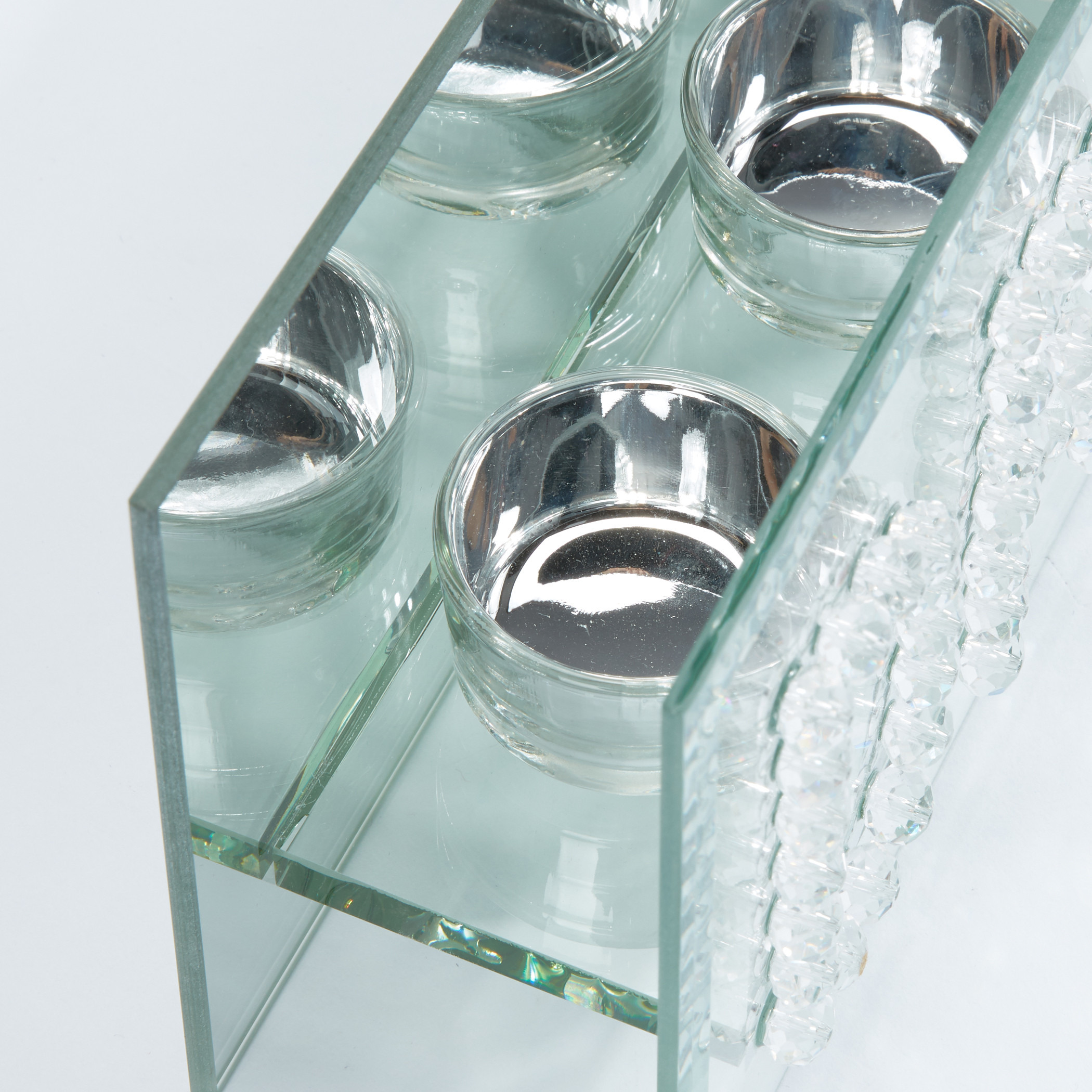 Studded Decorative Glass Candle Holder-household-decor-candleholdersandlanterns-image-3
