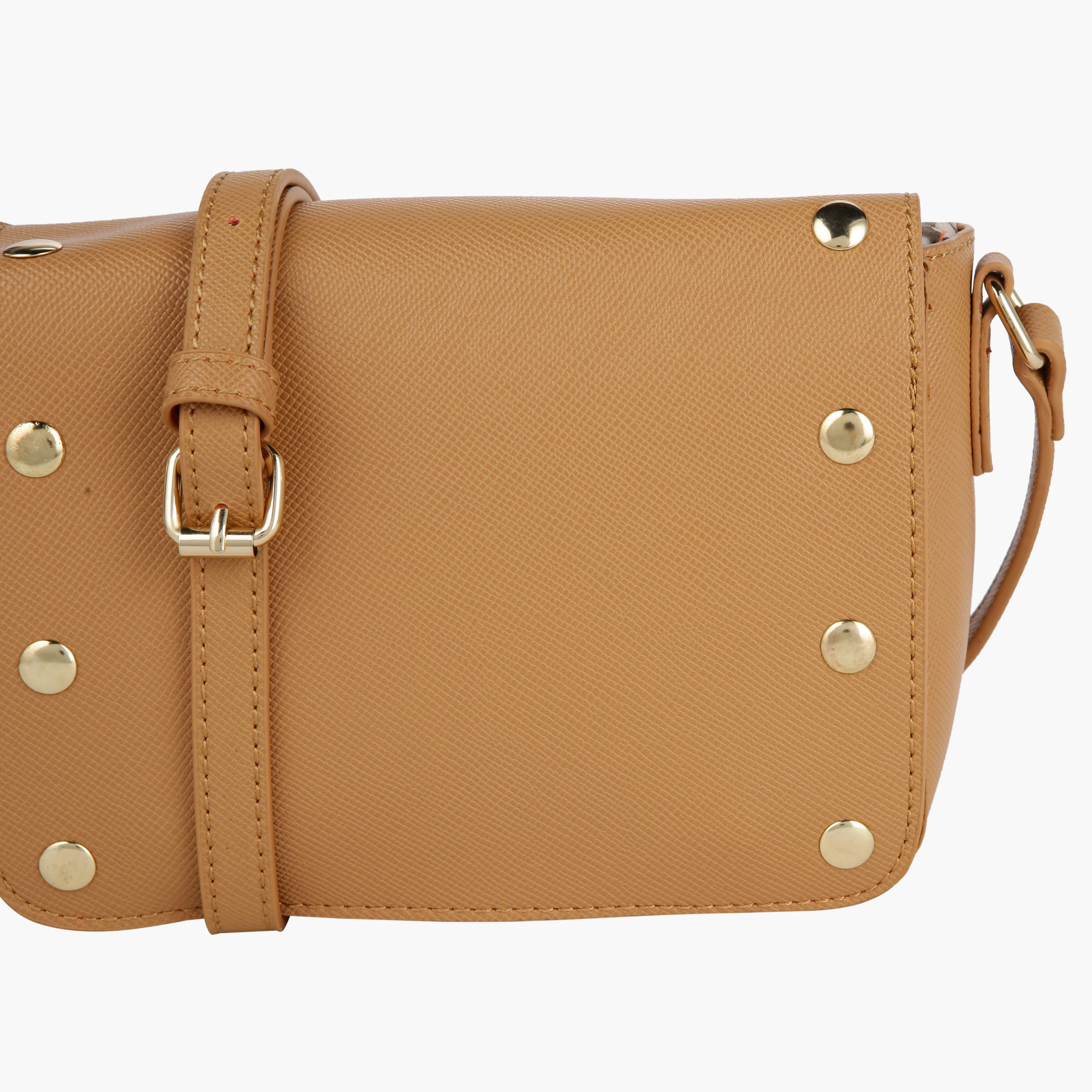 Sasha Textured Satchel Bag with Magnetic Snap Closure-women-bagsandwallets-handbags-image-3