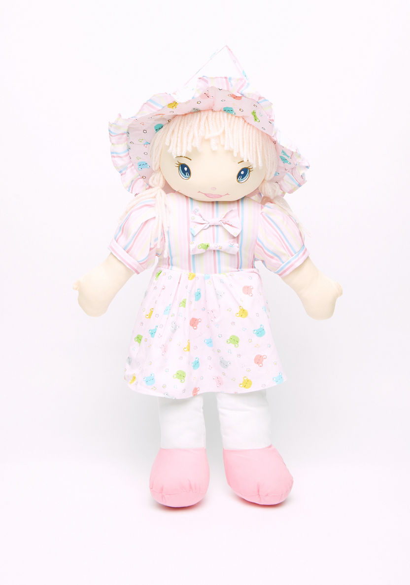 Juniors Rag Doll with Hat and Printed Dress-Dolls and Playsets-image-0