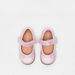 Barefeet Solid Mary Jane Shoes with Hook and Loop Closure-Girl%27s Ballerinas-thumbnail-3