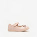 Barefeet Bow Accented Mary Jane Shoes with Hook and Loop Closure-Girl%27s Ballerinas-thumbnail-0