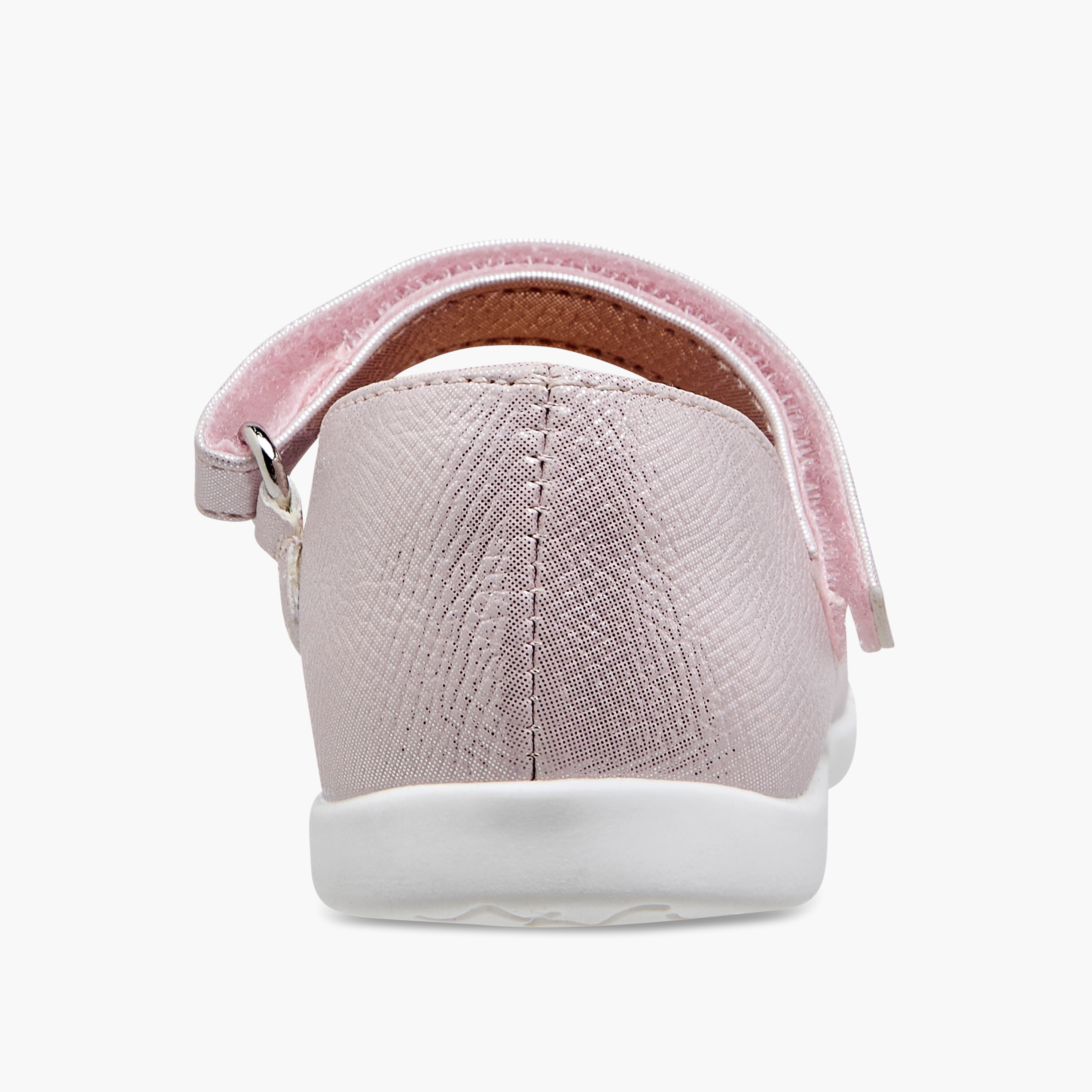Barefeet Bow Embellished Mary Jane Shoes with Hook and Loop Closure-girls-shoes-maryjanes-image-5
