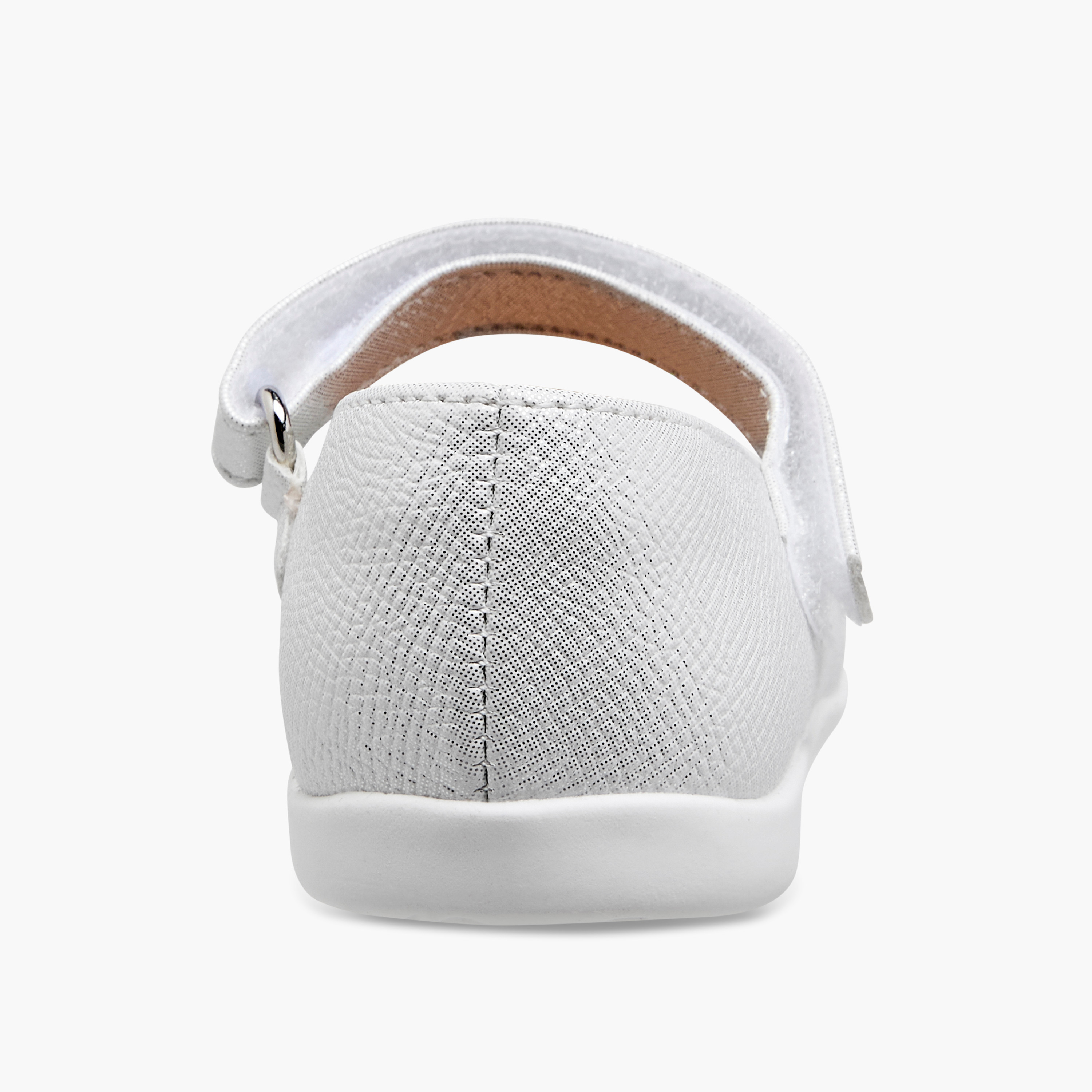 Barefeet Bow Embellished Mary Jane Shoes with Hook and Loop Closure-girls-shoes-maryjanes-image-5