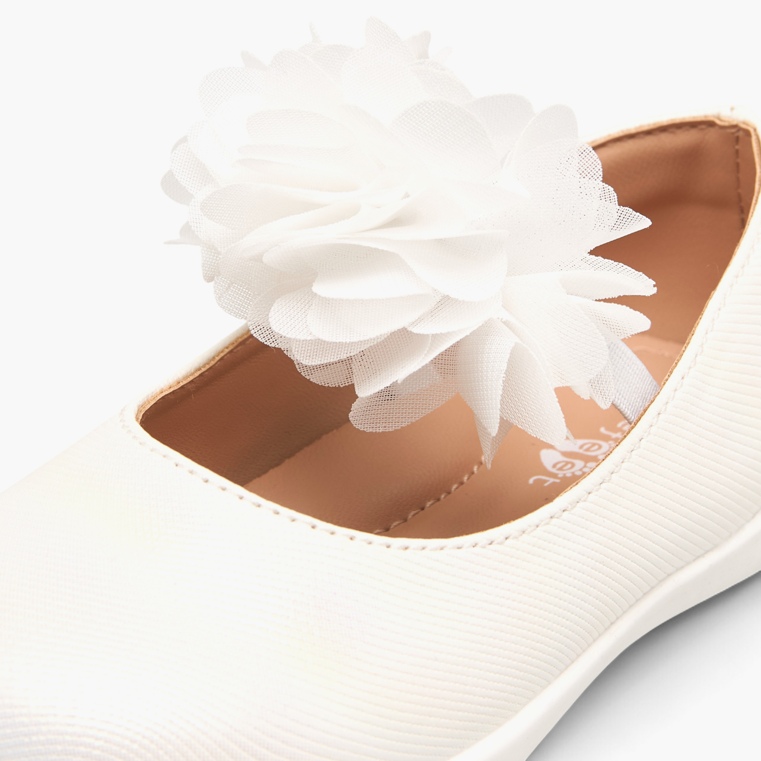 Barefeet Floral Accent Mary Jane Shoes with Elasticated Strap-girls-shoes-maryjanes-image-4