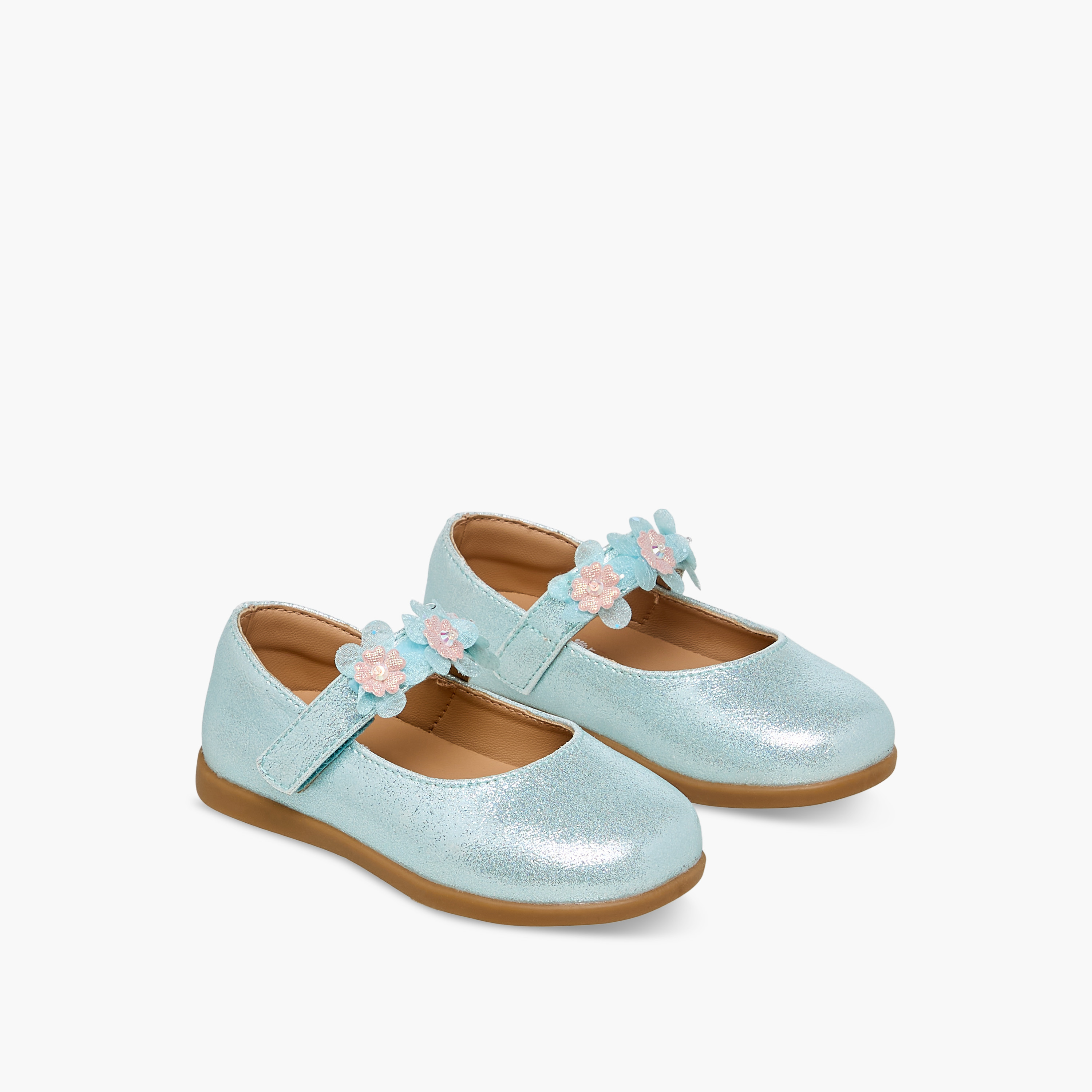 Barefeet Girls Hook and Loop Mary Jane Shoes-girls-shoes-maryjanes-image-1