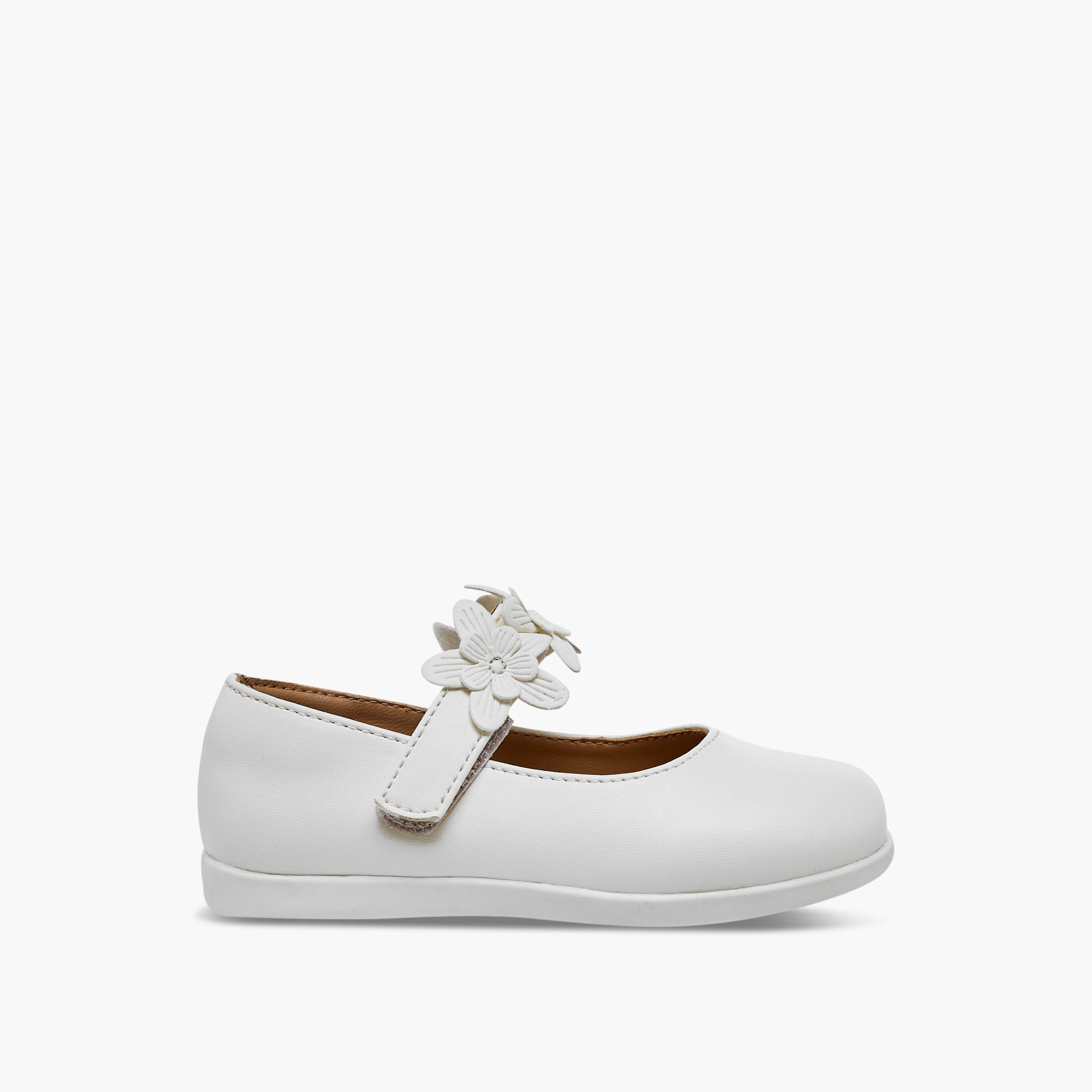 Barefeet Girls Floral Accent Mary Jane Shoes-girls-shoes-maryjanes-image-3
