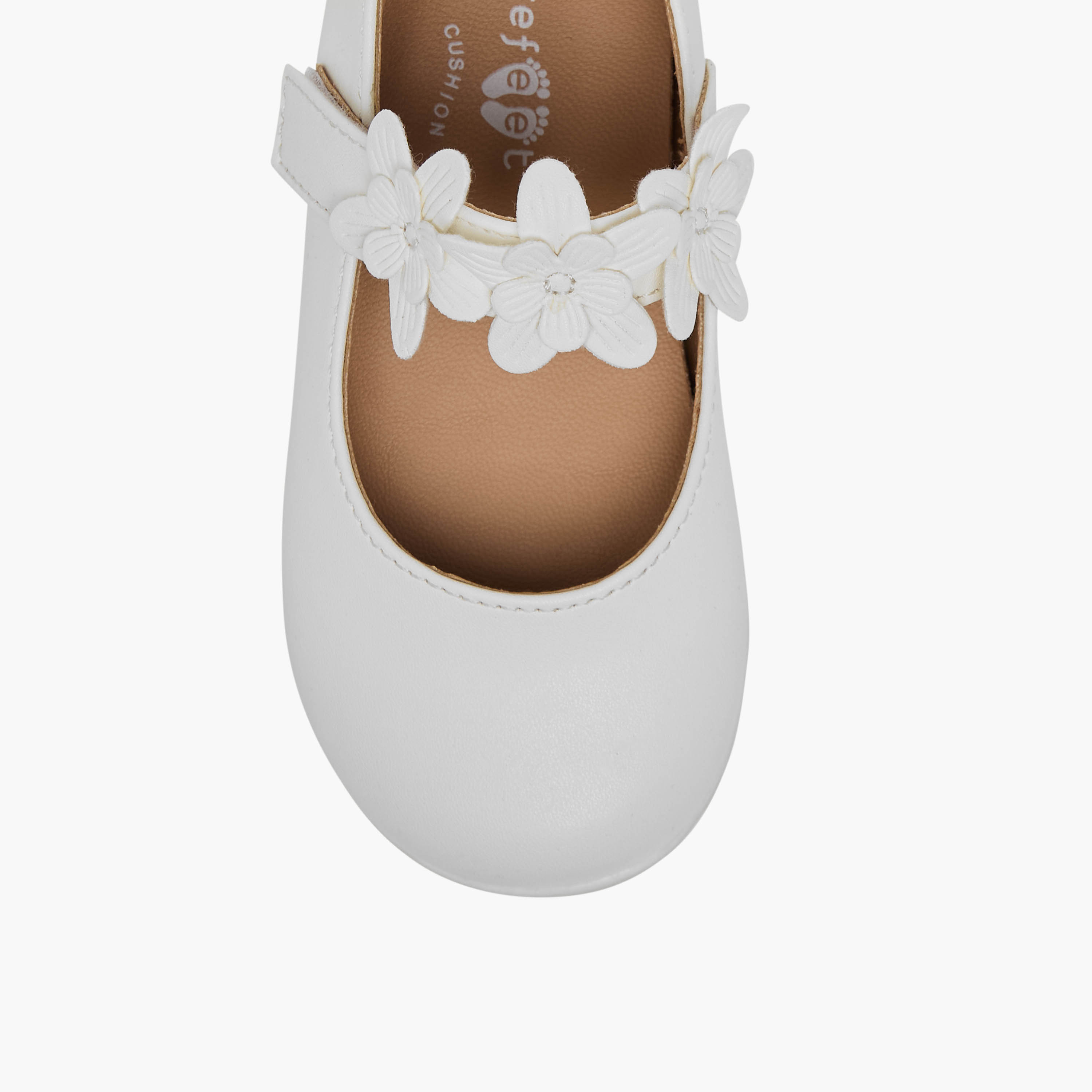 Barefeet Girls Floral Accent Mary Jane Shoes-girls-shoes-maryjanes-image-4