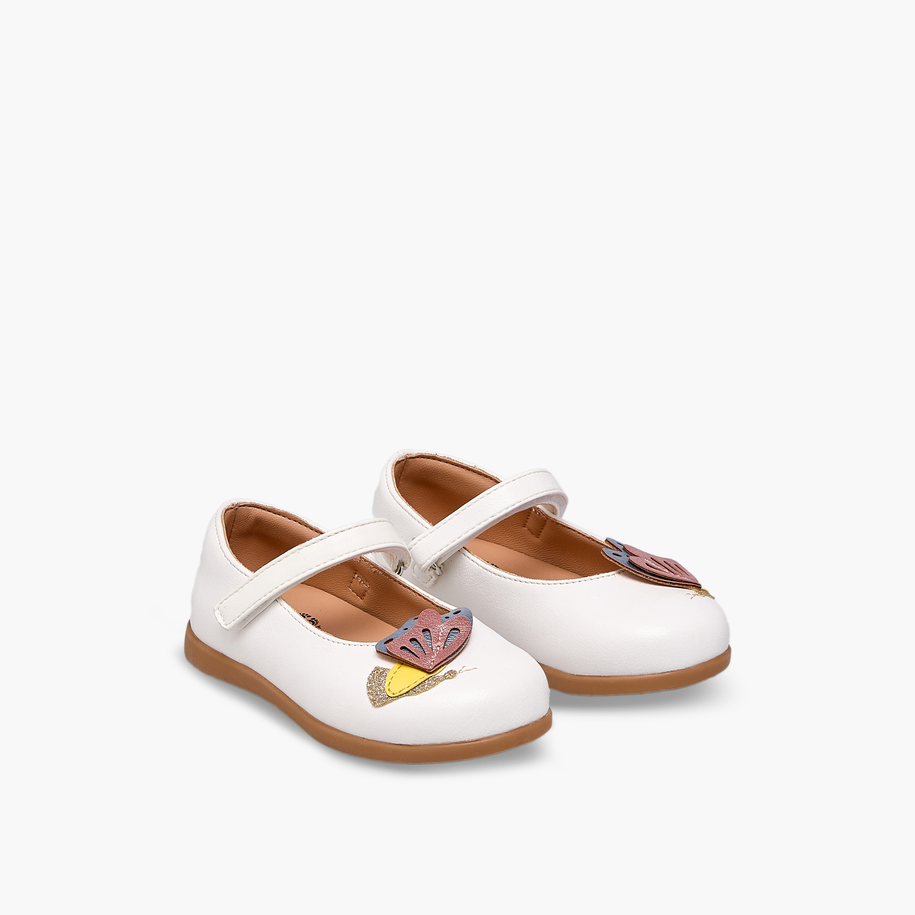 Barefeet Girls Butterfly Embellished Mary Jane Shoes-girls-shoes-maryjanes-image-1