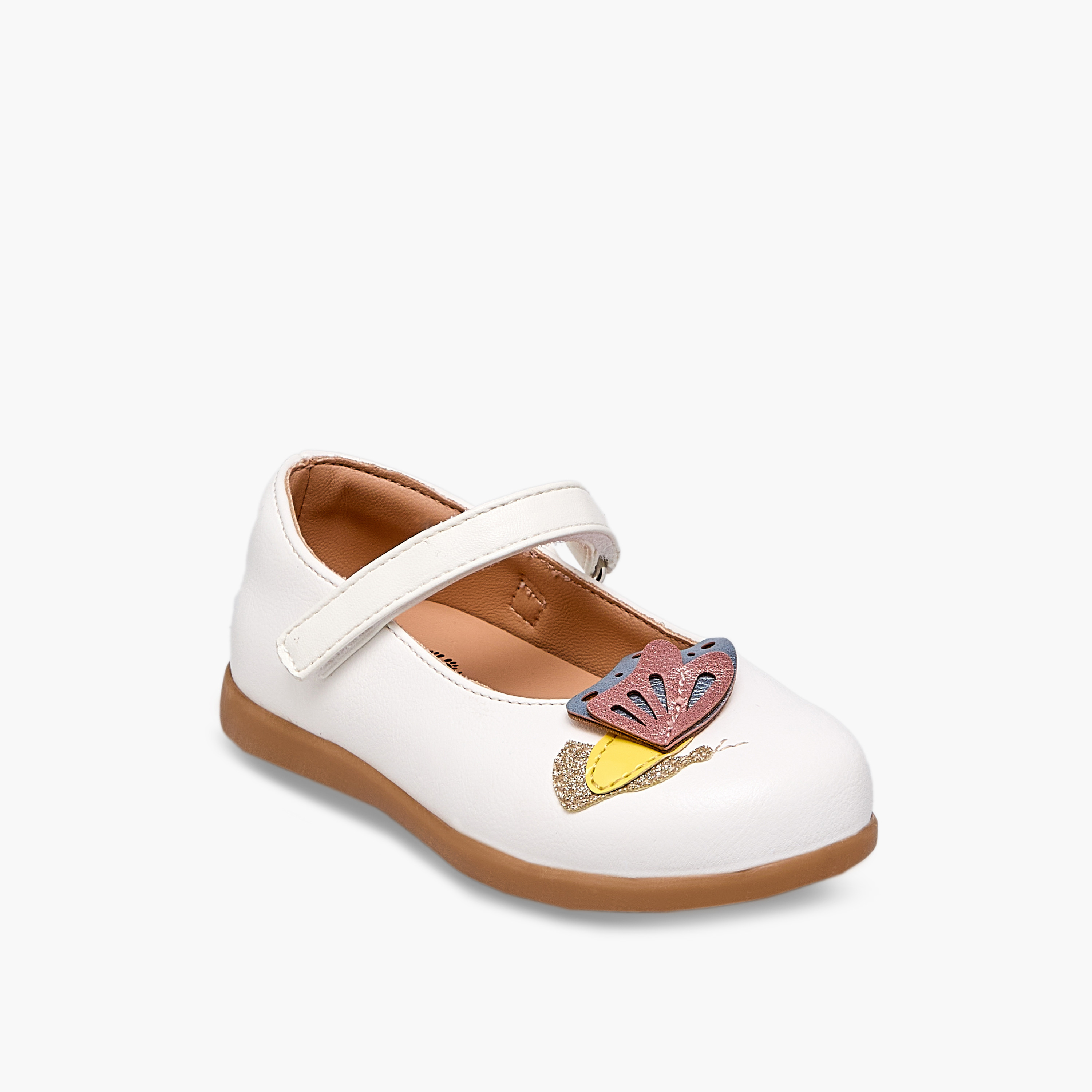 Barefeet Girls Butterfly Embellished Mary Jane Shoes-girls-shoes-maryjanes-image-2