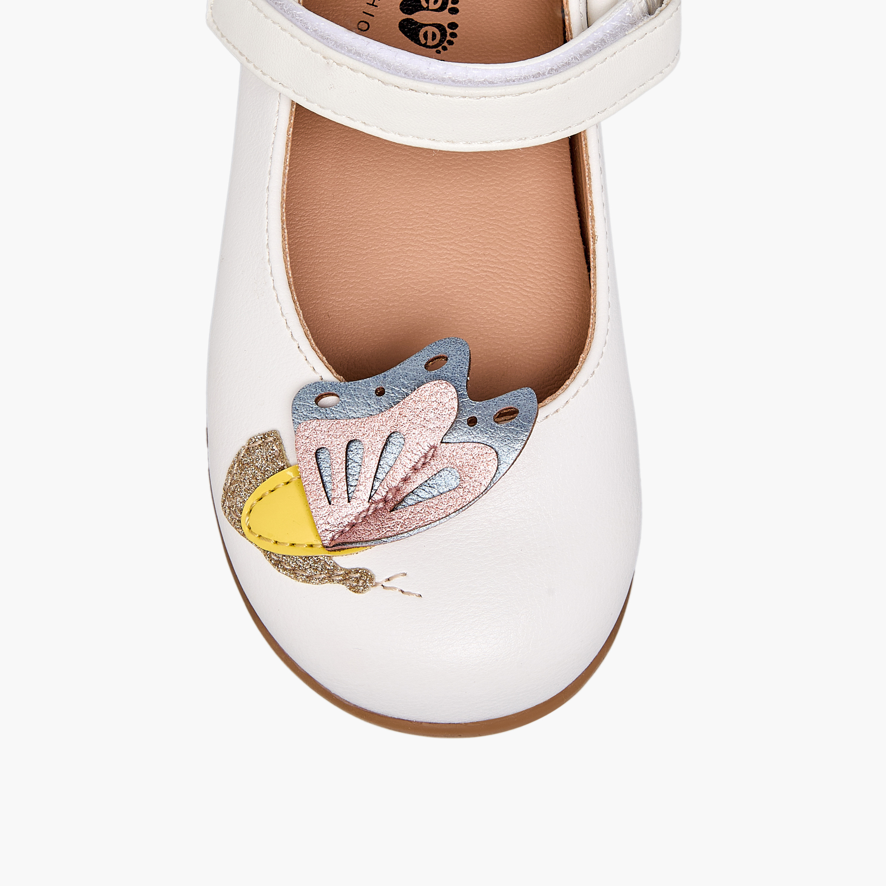 Barefeet Girls Butterfly Embellished Mary Jane Shoes-girls-shoes-maryjanes-image-7