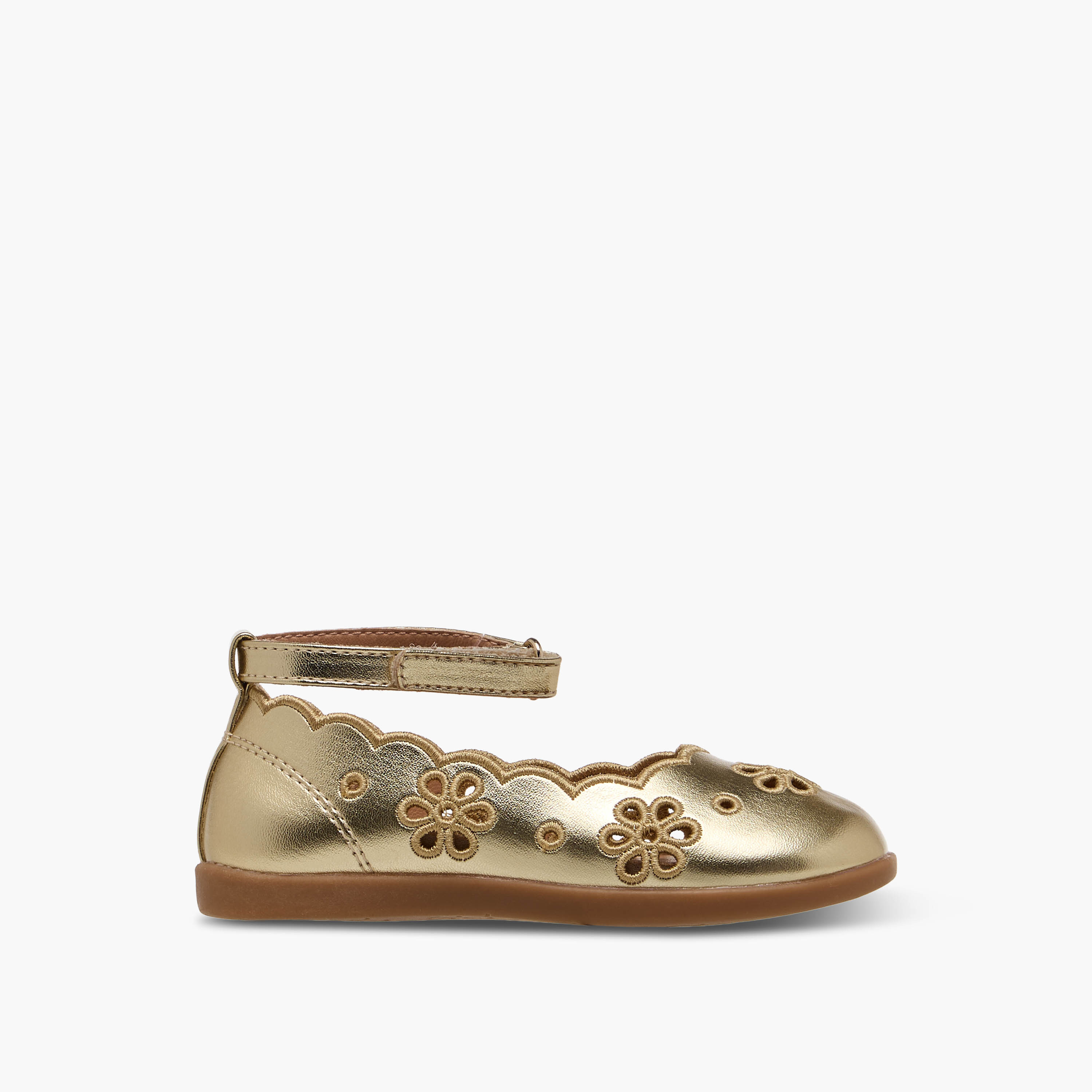 Barefeet Girls Floral Cutout Mary Jane Shoes-girls-shoes-maryjanes-image-3