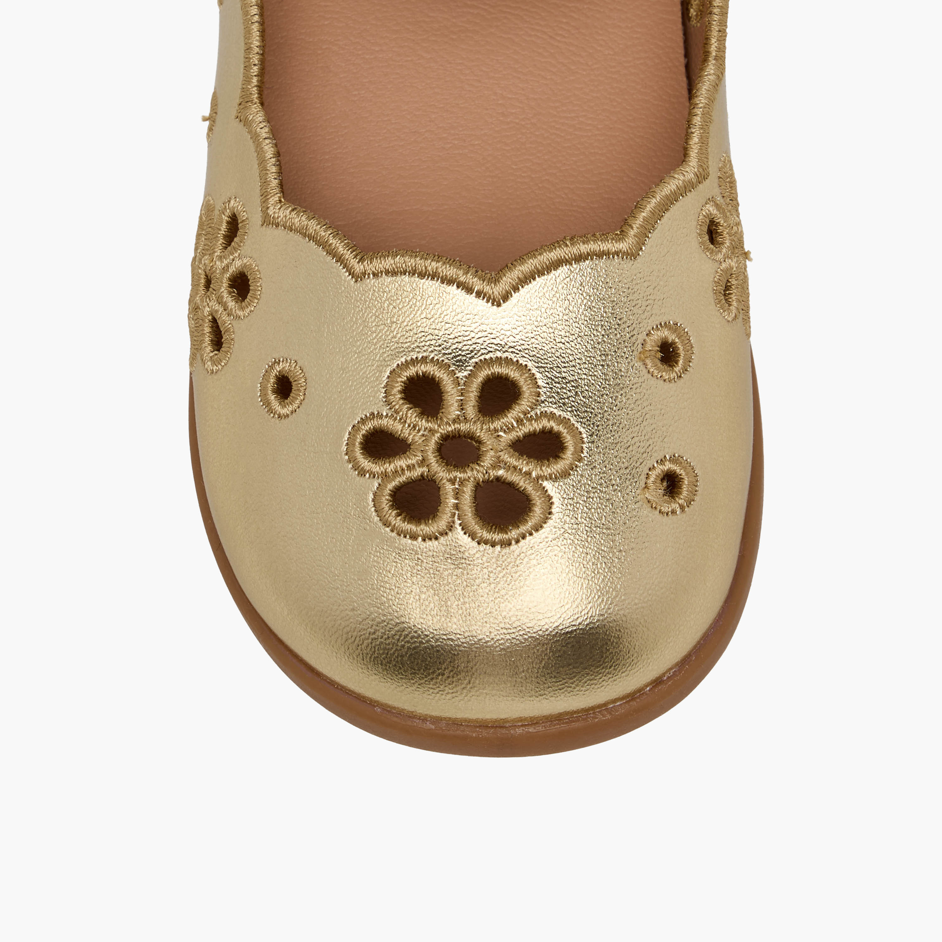 Barefeet Girls Floral Cutout Mary Jane Shoes-girls-shoes-maryjanes-image-4