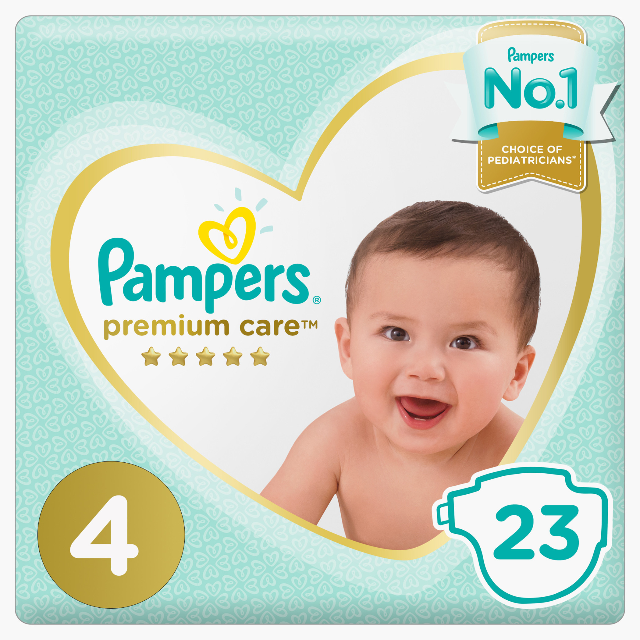 حفاضات بريميوم كير من بامبرز مقاس 4 عبوة 23 قطعة 8-14 كجم-baby-diapering-diapers-image-1