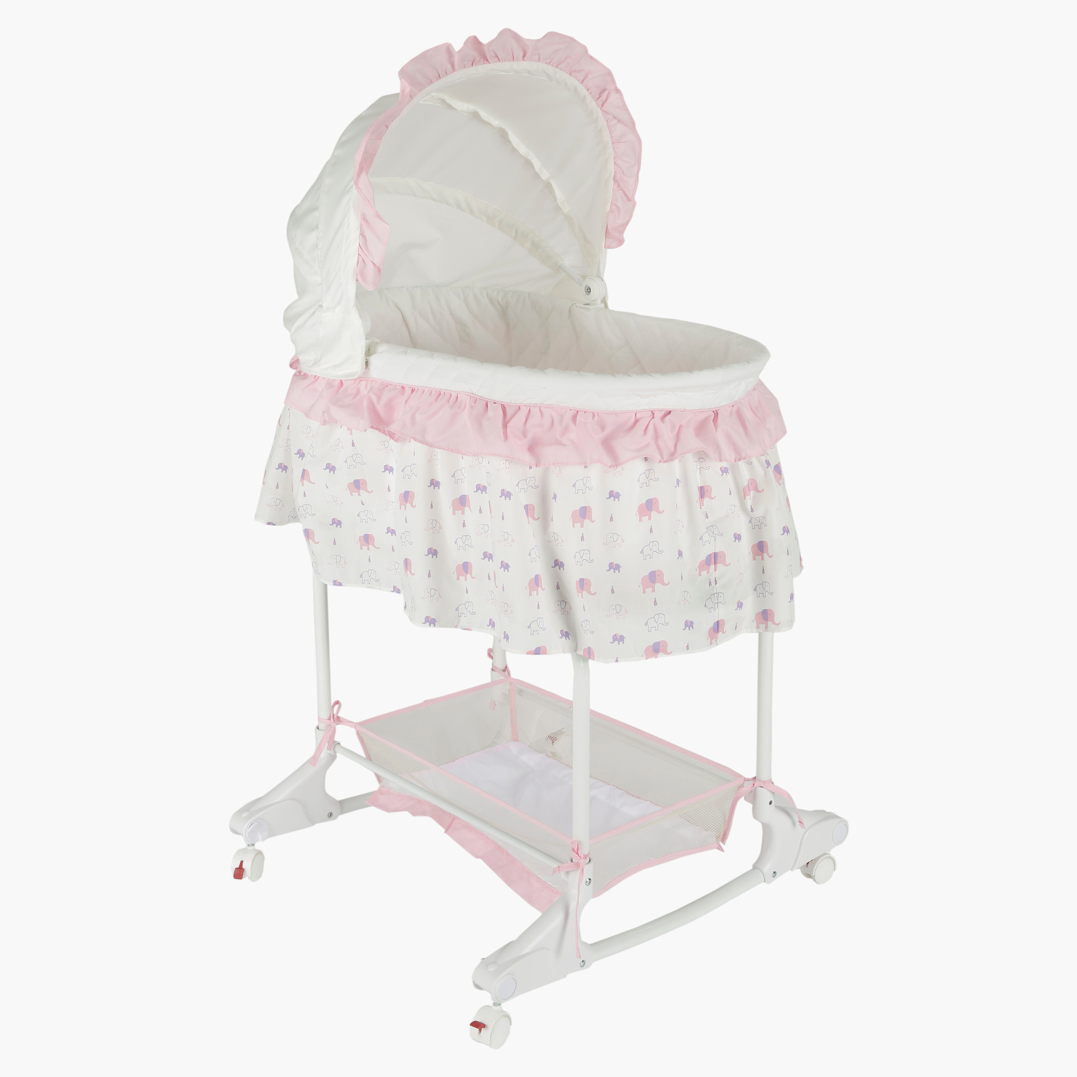 Juniors Printed Bassinet with Canopy