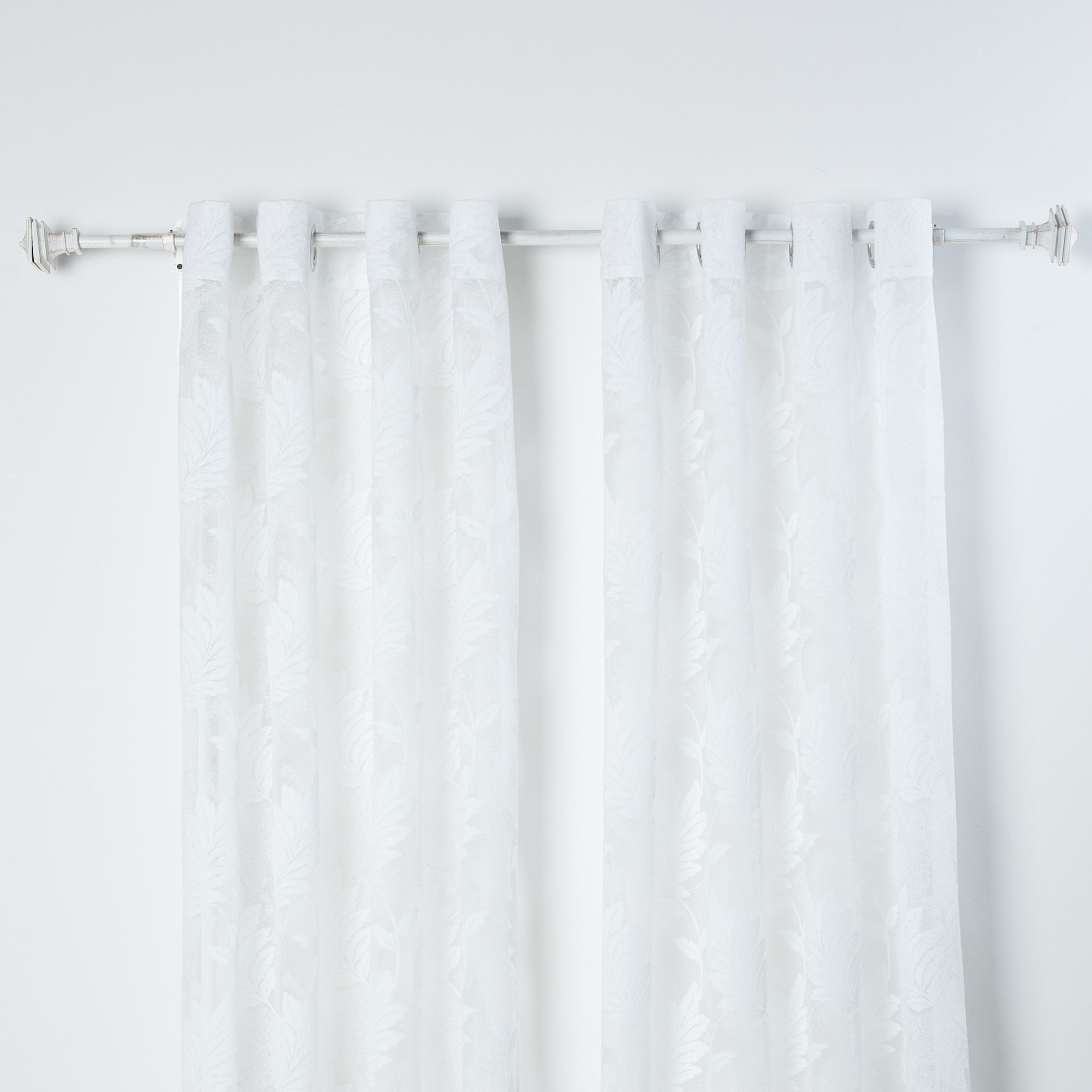 Mina Sheer 2-Piece Curtain - 140x260 cms-household-windows-curtains-image-1