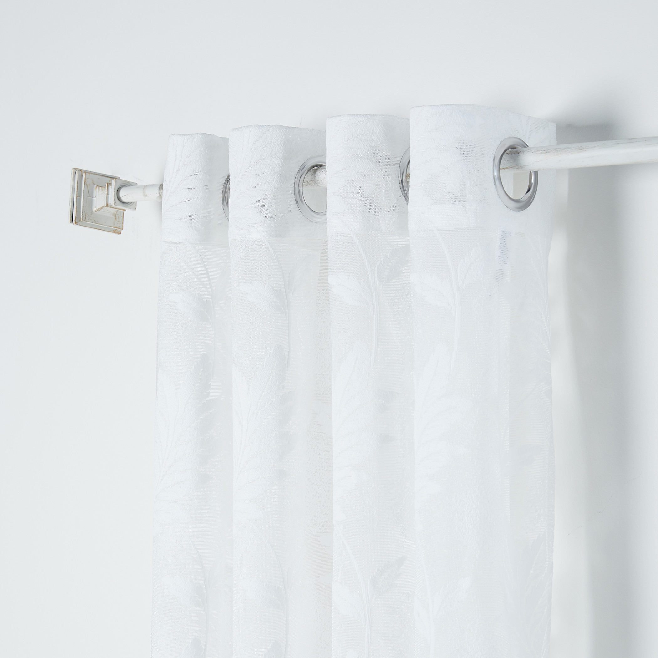 Mina Sheer 2-Piece Curtain - 140x260 cms-household-windows-curtains-image-2