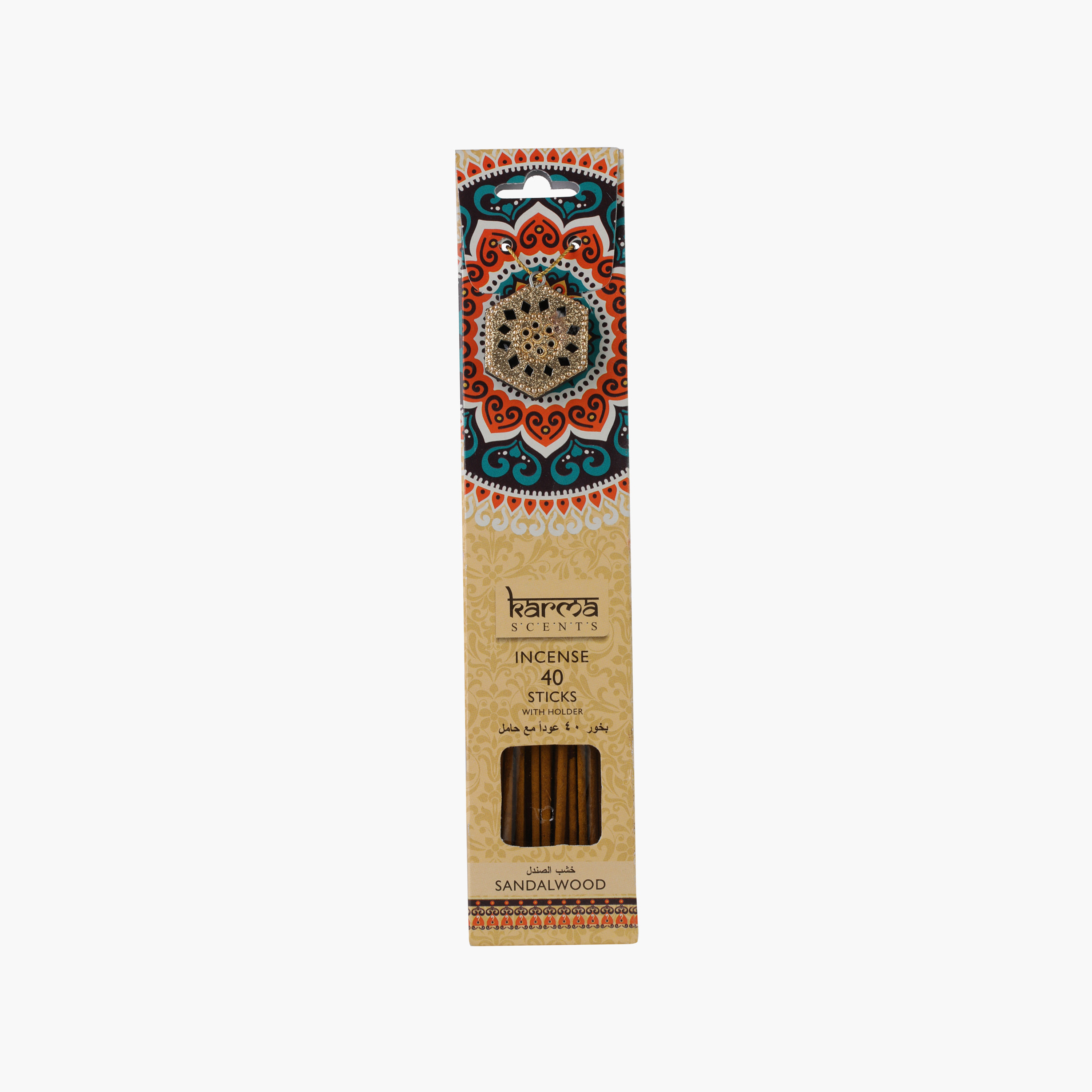 Karma Scents Sandalwood Incense Sticks - Set of 40-household-homefragrance-potpourri-image-1