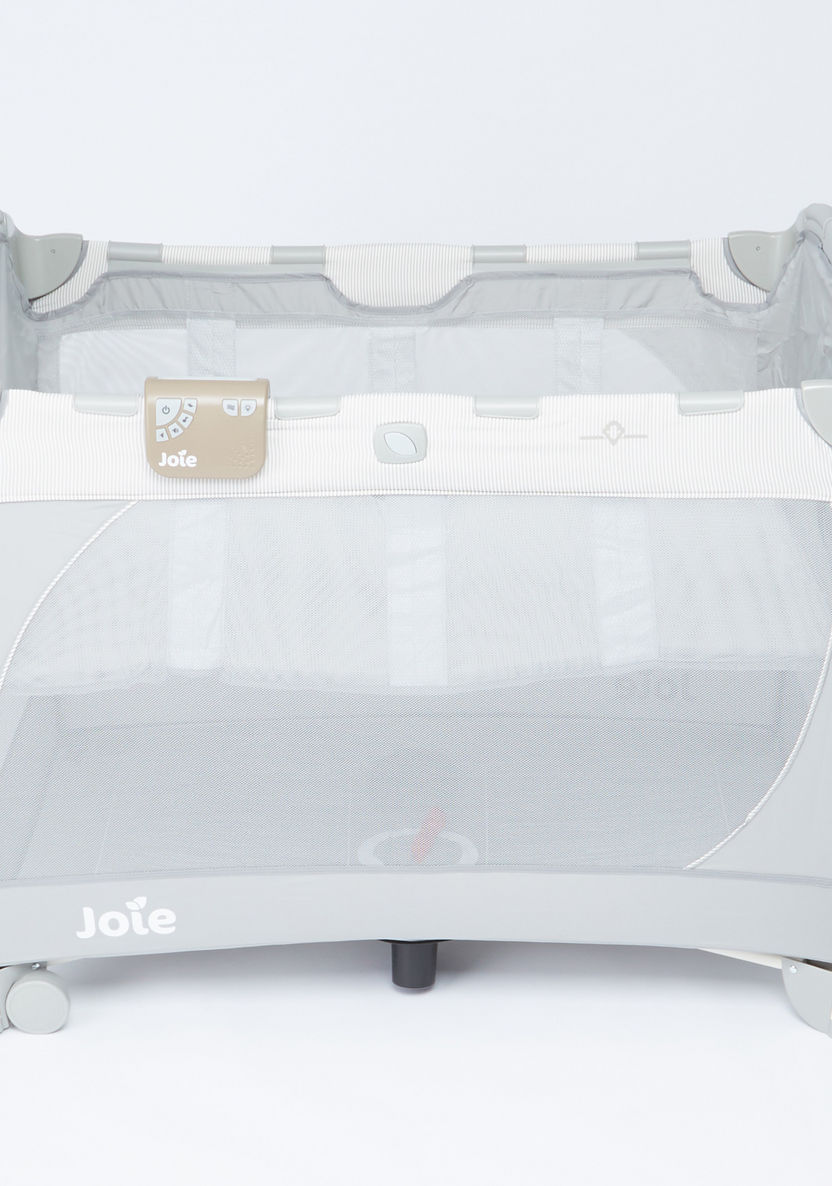 Joie Playard Excursion Change and Bounce Grey Travel Cot with Carry Bag (Upto 3 years)-Travel Cots-image-1