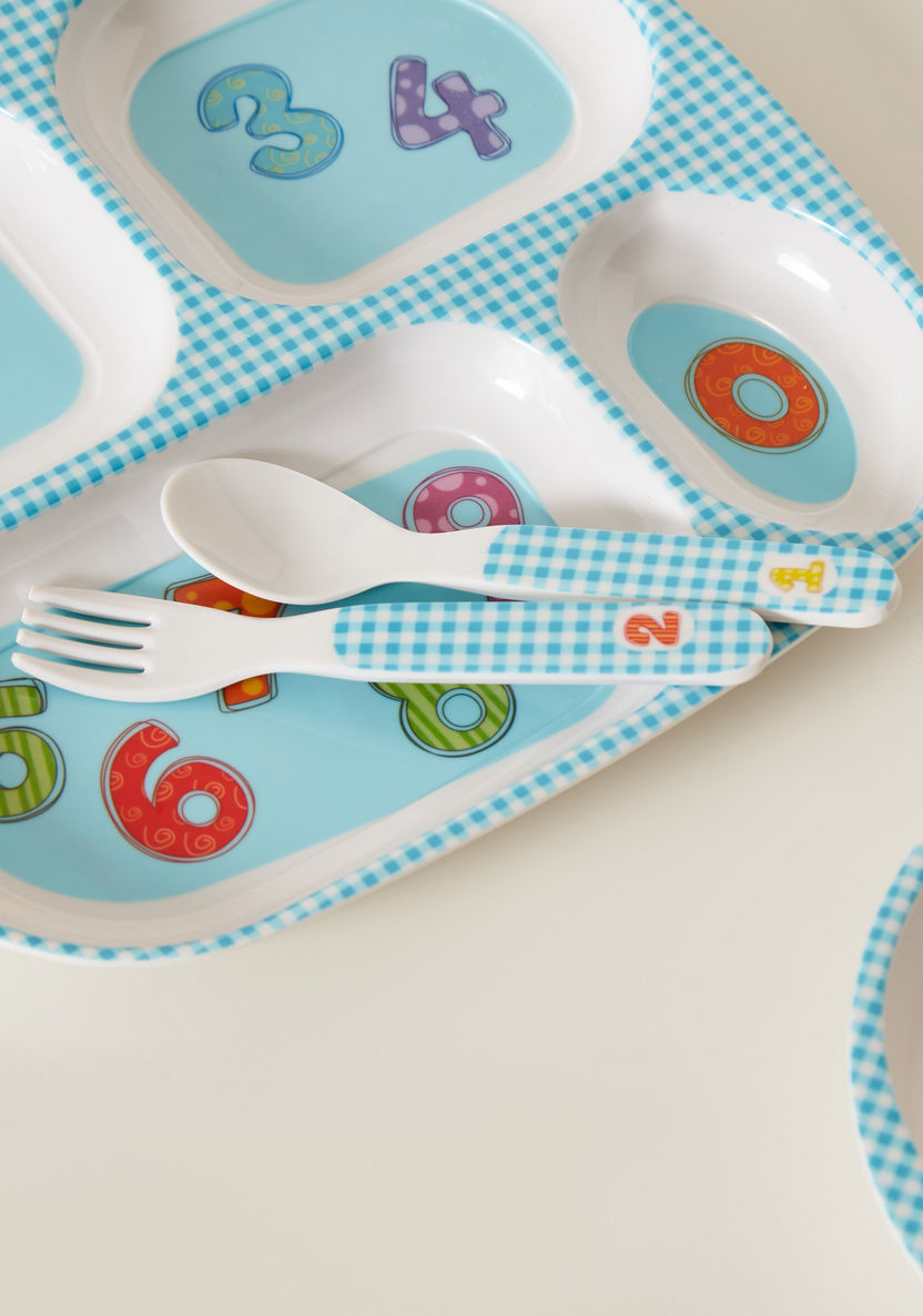 Juniors Printed 5-Piece Dinner Set-Mealtime Essentials-image-1