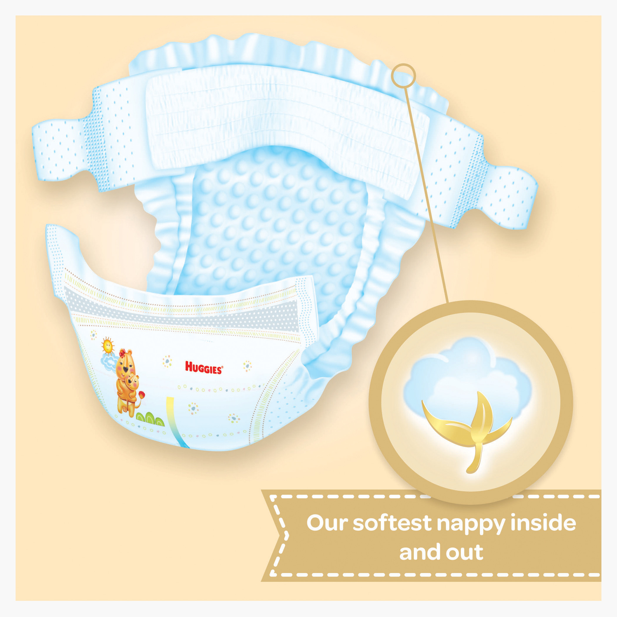 حفّاضات بوم من هوجيس عبوة 21 حفّاضة صغيرة - 4-6 كجم-baby-diapering-diapers-image-7