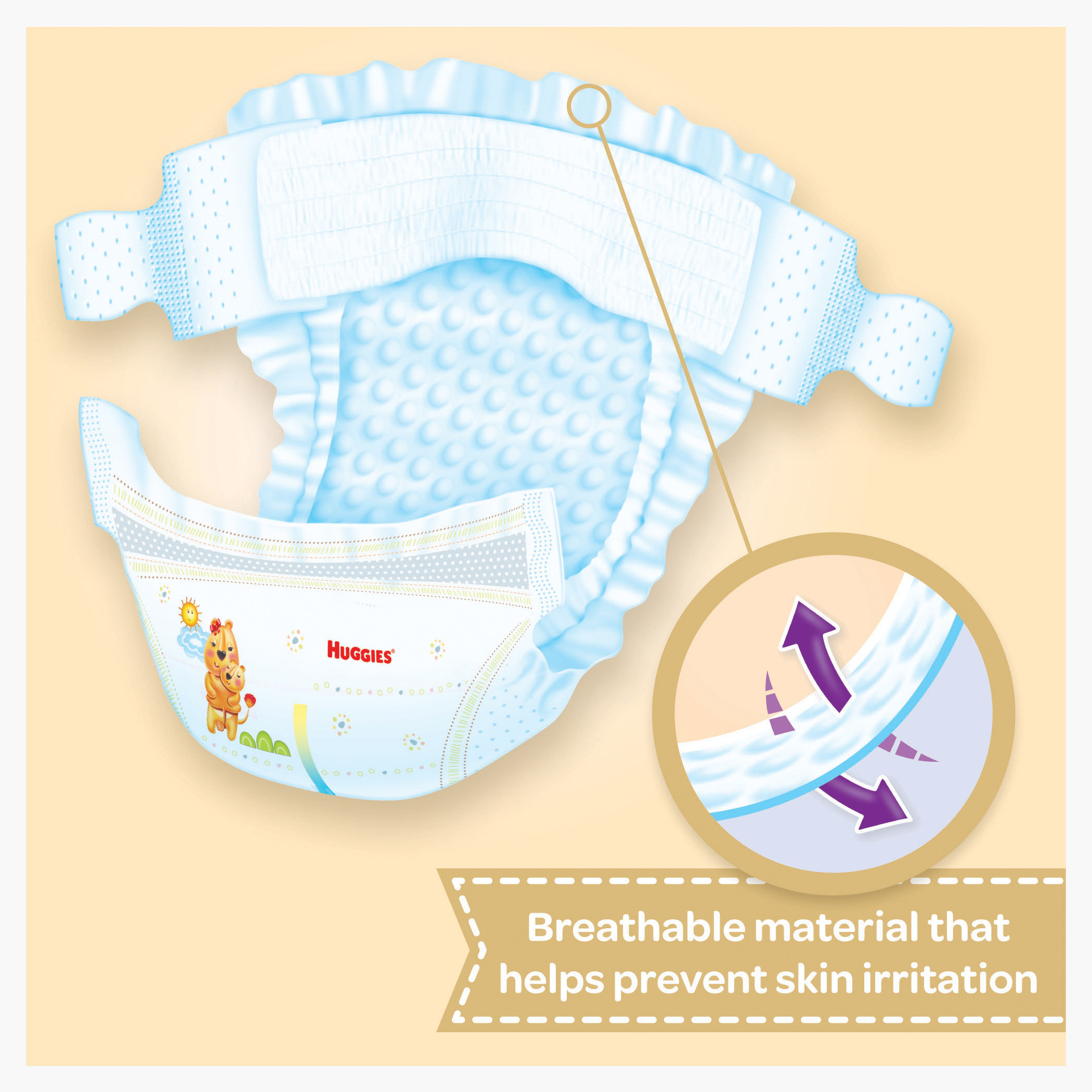 Huggies New Born 64-Diapers Jumbo Pack - 4 to 6 kgs-baby-diapering-diapers-image-2