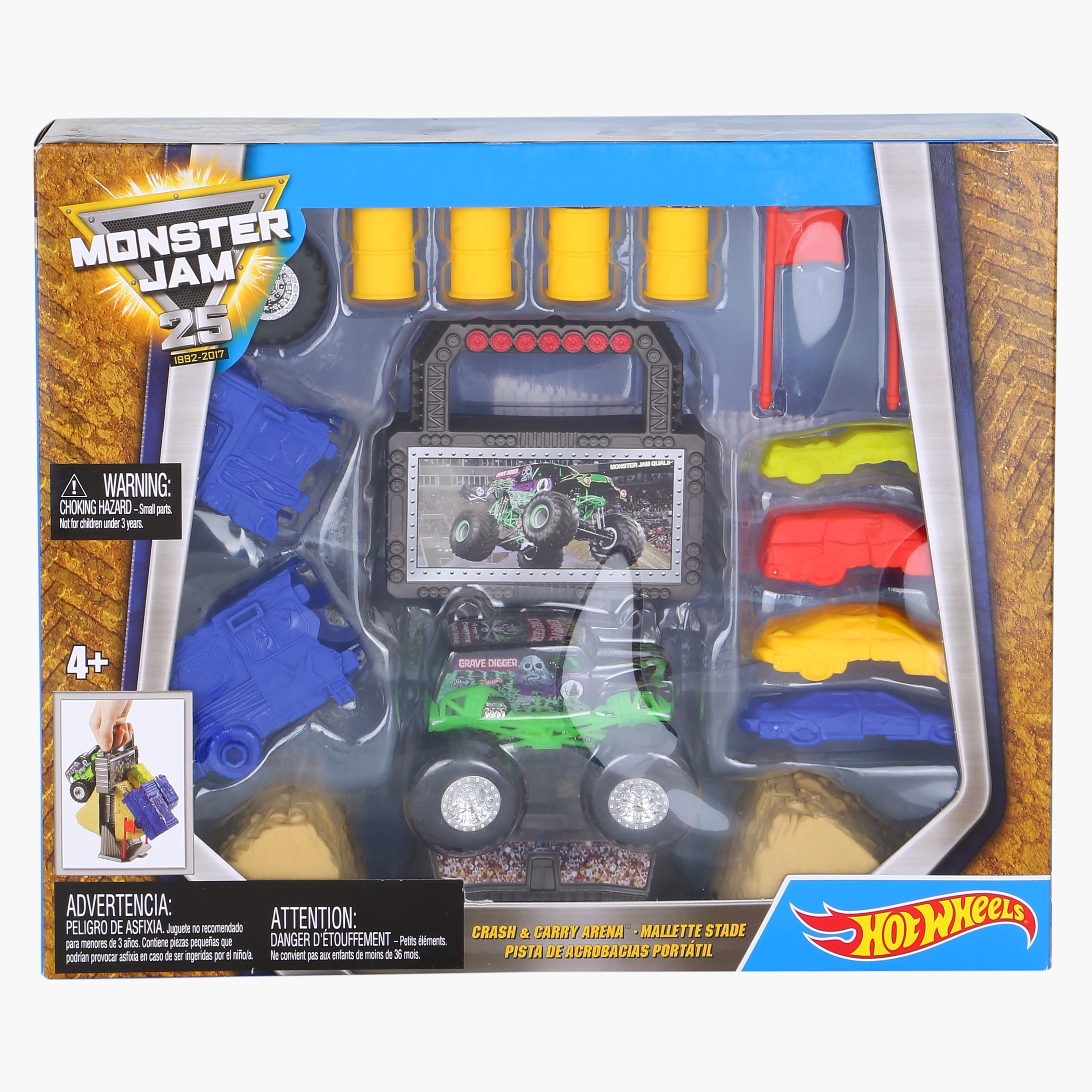 Hot Wheels Monster Jam Crash and Carry Arena Playset -toys-playvehicles-vehicleplaysets-image-1