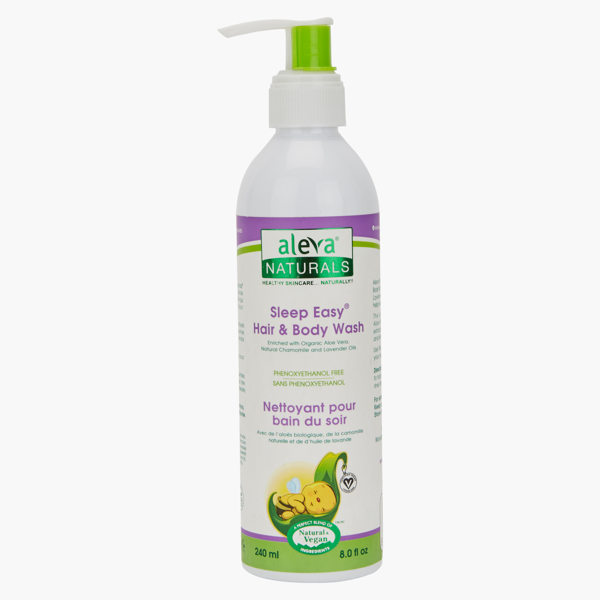 Aleva Naturals Sleep Easy Hair and Body Wash - 240 ml-baby-bathandcare-hairbodyskincare-image-1