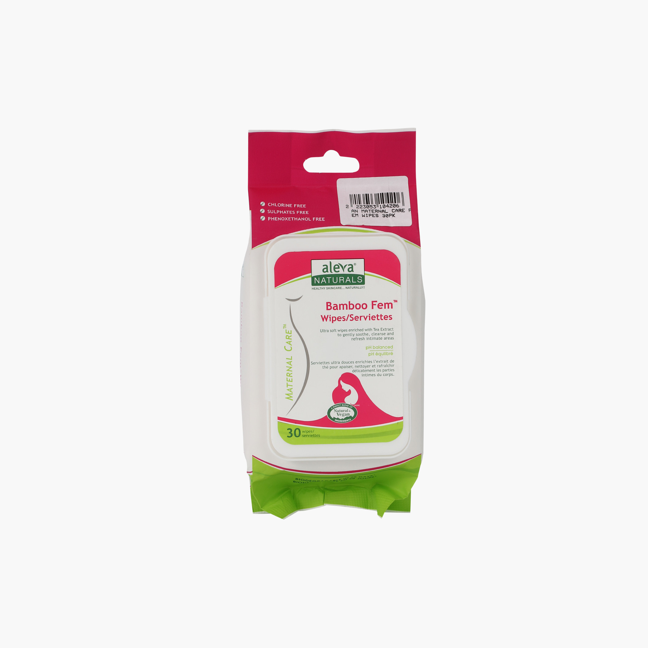 Aleva Naturals Bamboo Fem Wipes - Set of 30-promo_babyshop_exclude_voucher-image-1