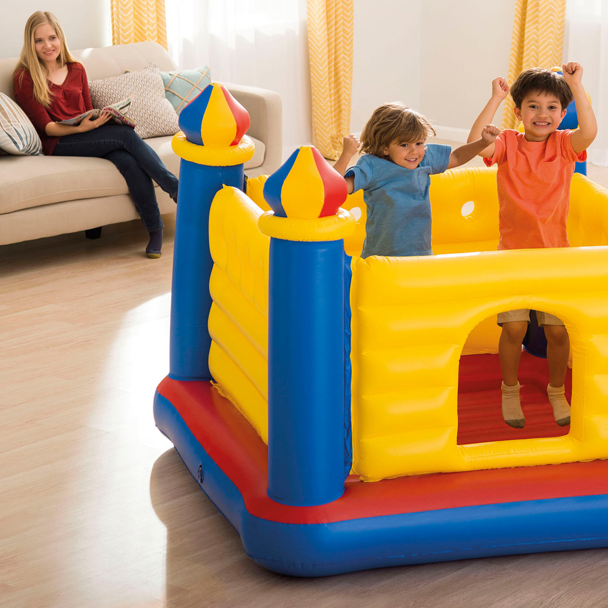 Intex Jump Buy Intex Jump-O-Lene Castle Bouncer Online | Centrepoint UAE