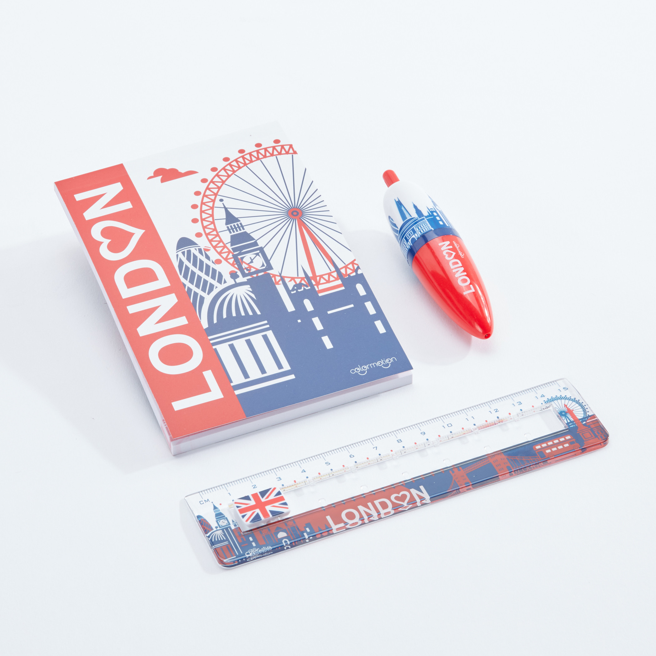 طقم قرطاسية صغير بطبعات لندن-school-stationery-sets-image-1