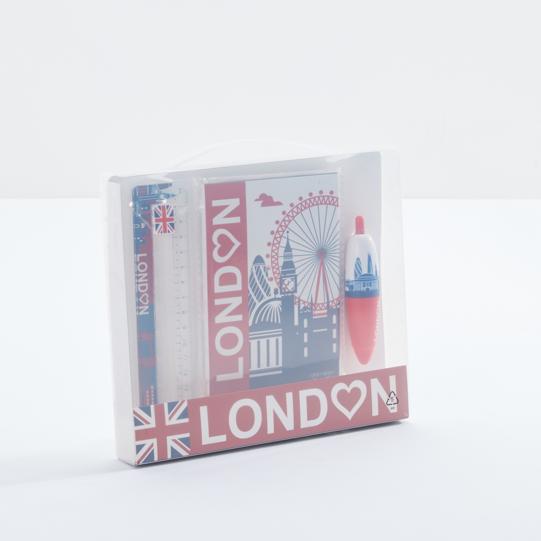 طقم قرطاسية صغير بطبعات لندن-school-stationery-sets-image-3
