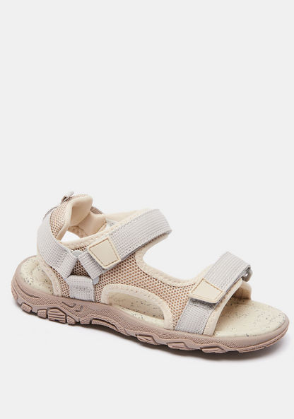 Mister Duchini Textured Floaters with Hook and Loop Closure-Boy%27s Sandals-image-1
