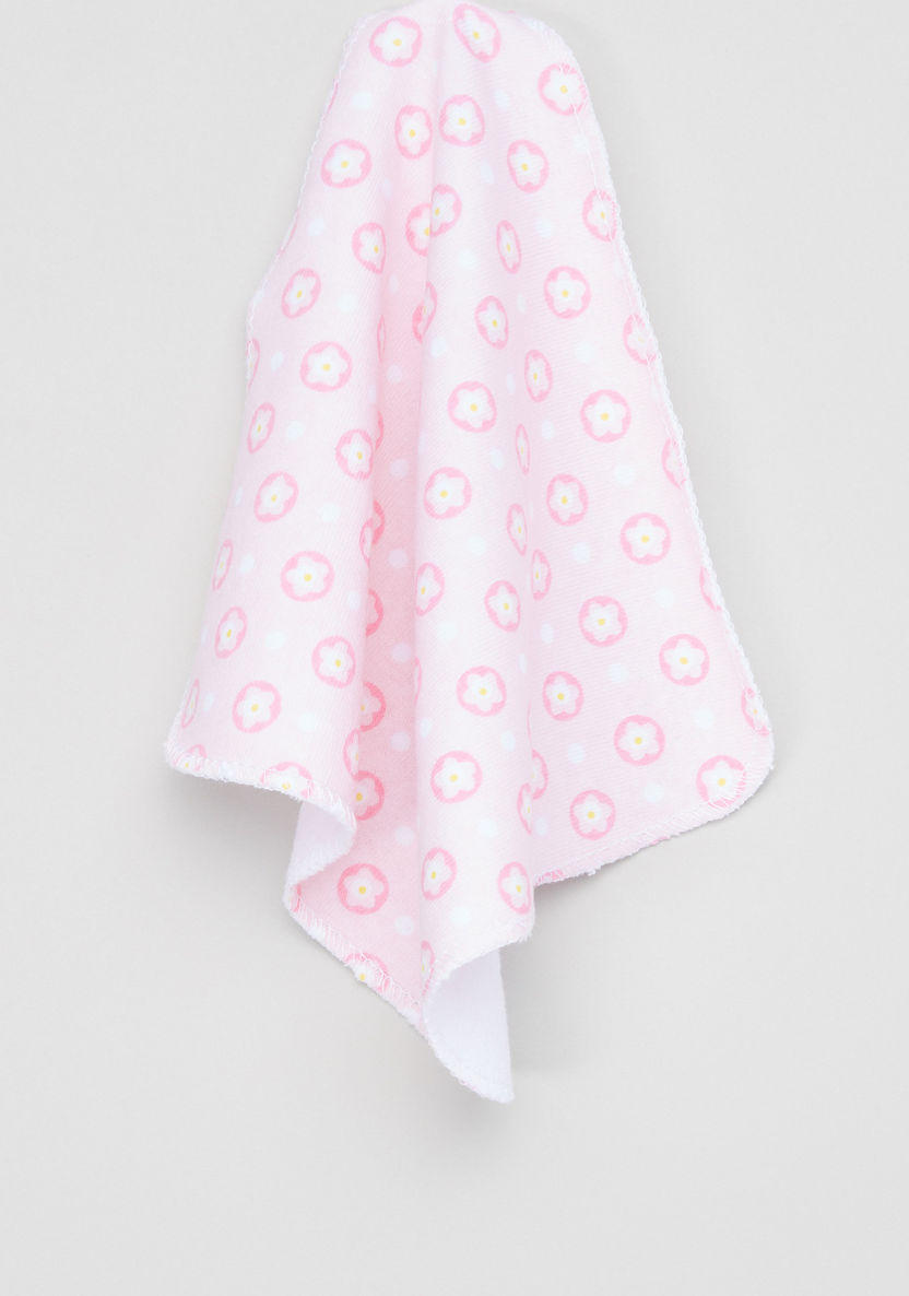 Juniors Owl Printed Hooded Towel with Washcloth - 76x76 cms-Towels and Flannels-image-5