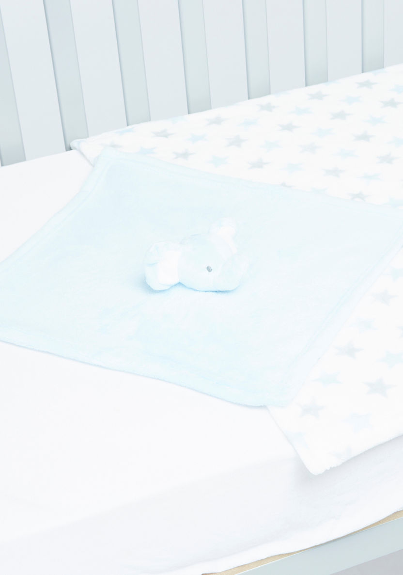 Juniors Star Printed Blanket with 3D Blankie -Star  75x75 cms-Blankets and Throws-image-1